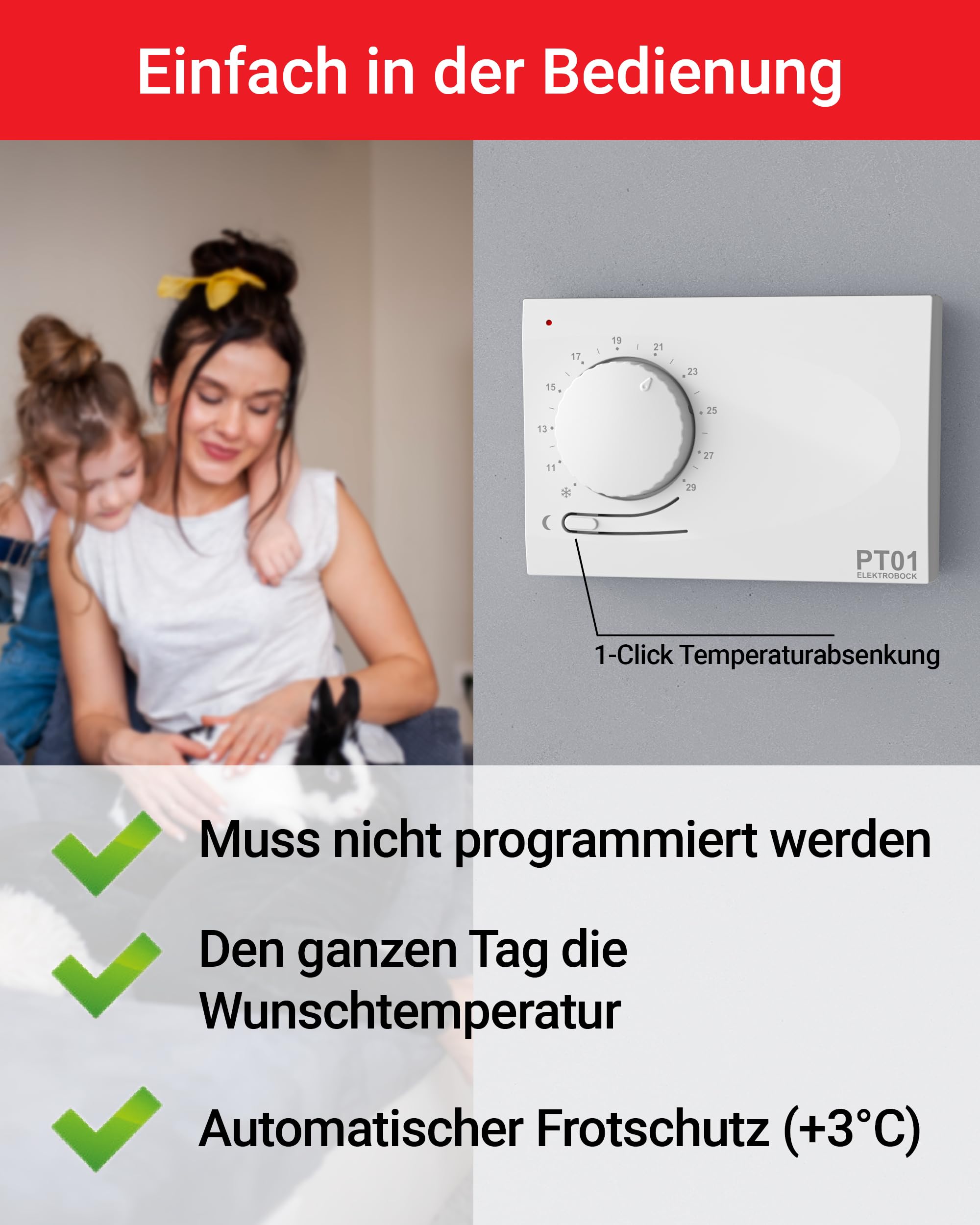 Termostato elettronico con abbassamento automatico