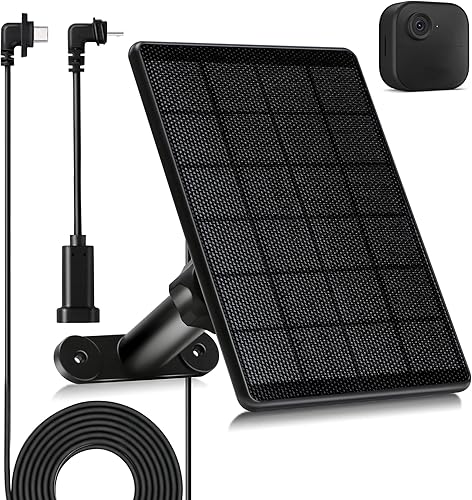 Panel solar para Blink Outdoor 4 (4 generación)Blink Outdoor (3 generación) XT3 y Blink XT2XT, cargador solar de 6 W para Blink con montaje