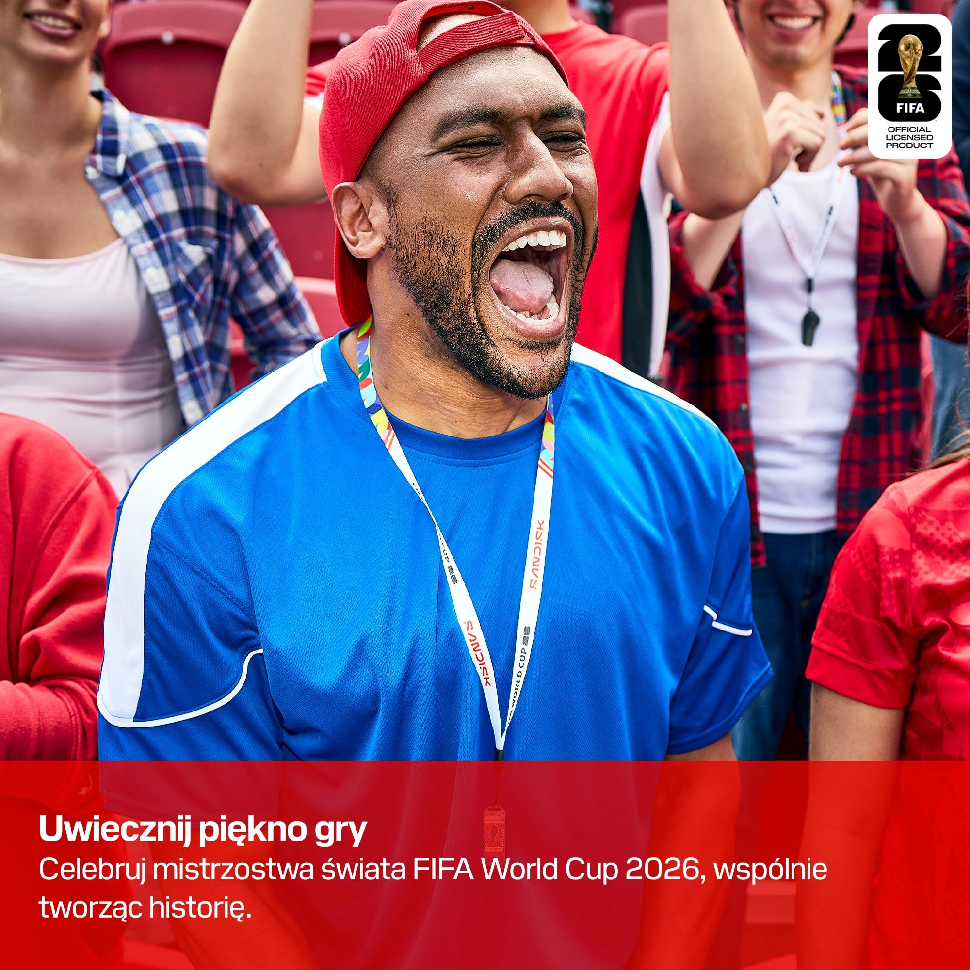SANDISK CFexpress Kartą Typu B FIFA World Cup 2026 Edition 256 GB (prędkości odczytu do 1700 MB/s, strzelaj fotki na mistrzostwach świata FIFA World Cup 2026 w rozdzielczości do 4K RAW)