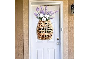 Domensi Artificial Hanging Flowers with Basket