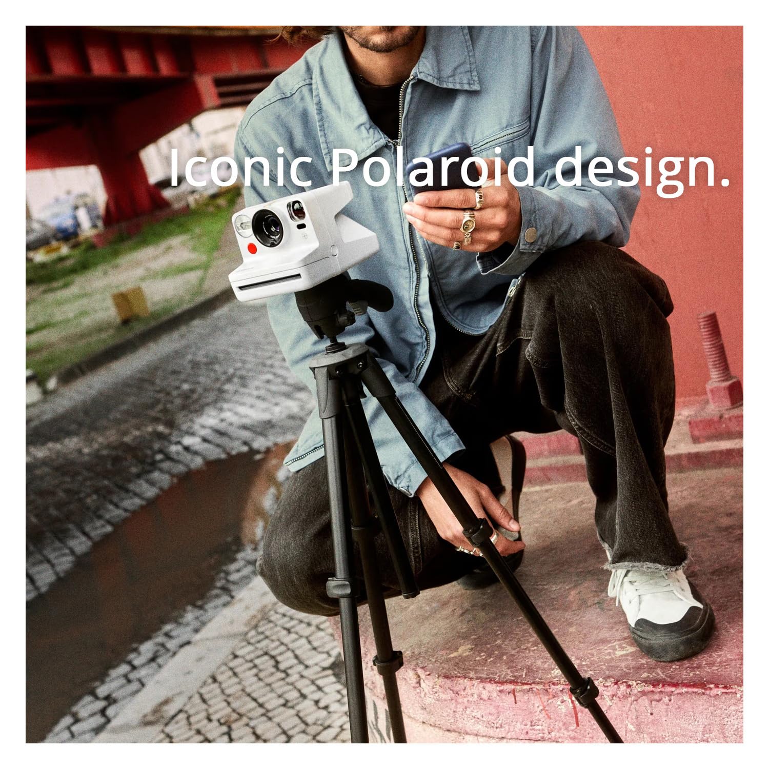 Polaroid Now Plus Generation 3 - Paquete de cámara instantánea (blanco)