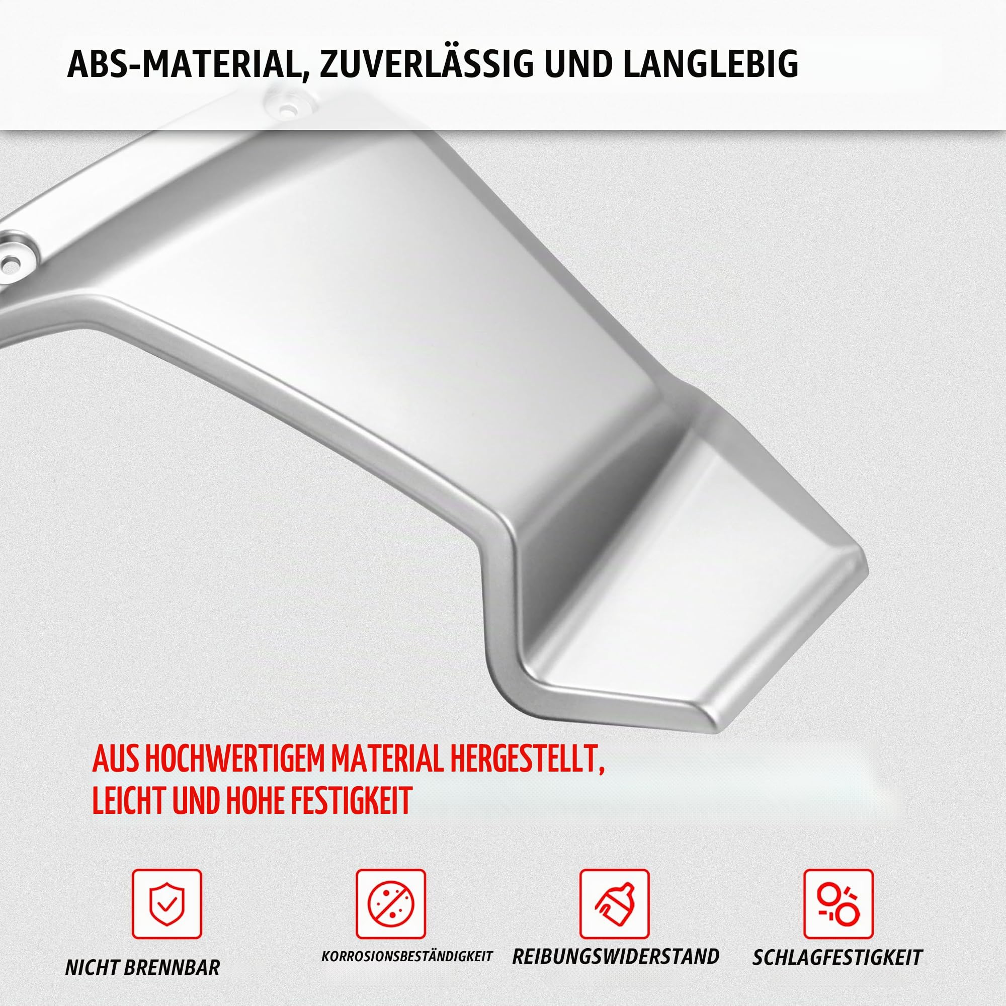 SAUTVS Silberfarbene Frontgrill-Blenden für Can-Am Ryker, unterer Grillschutz für Can Am Ryker 600 900 Sport & Ryker Rally Edition, alle Modelle, Zubehör (ersetzt OEM 219400947)