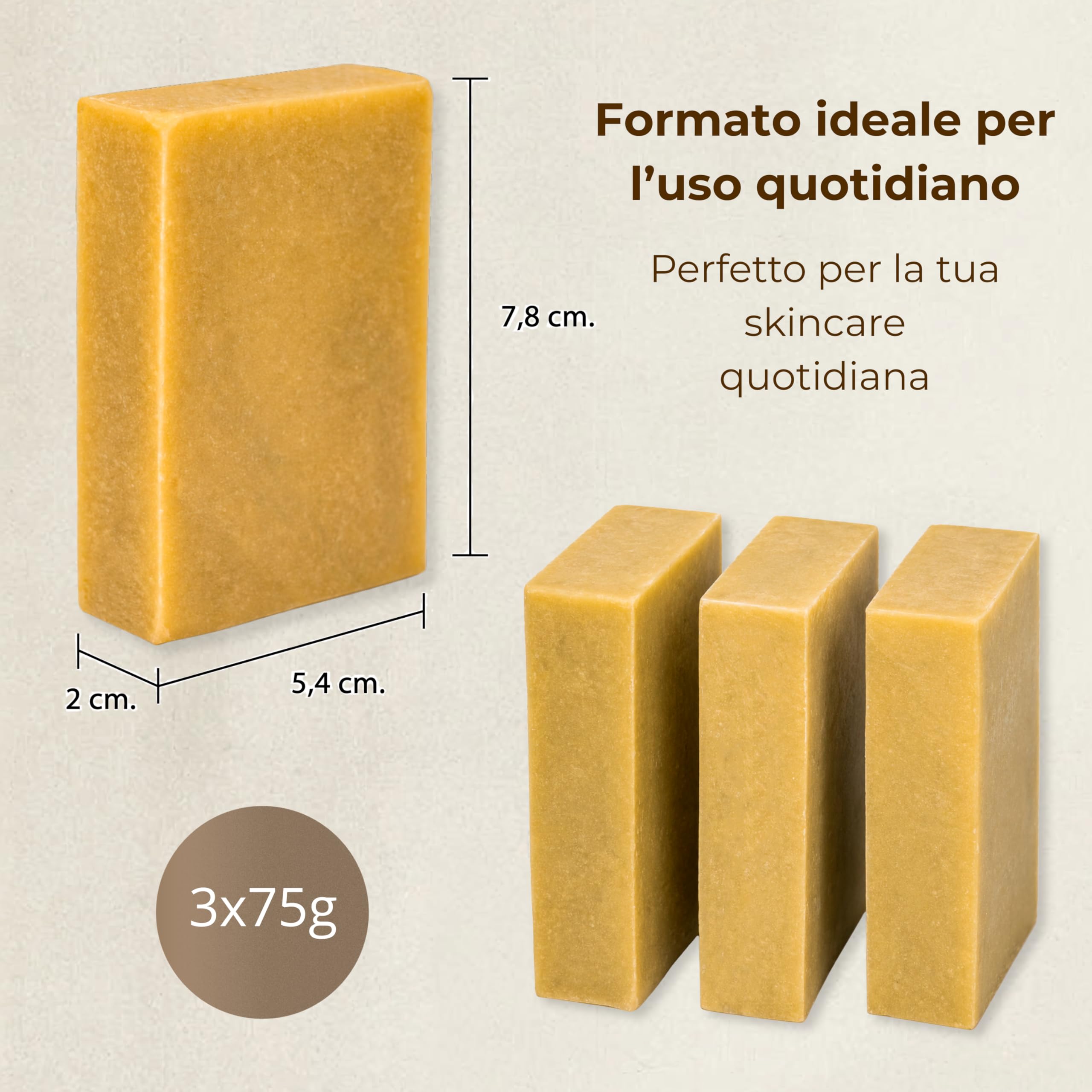 Sapone allo Zolfo per acne viso – 3 saponi naturali artigianali con Olio d’Oliva, sapone Zolfo Viso per punti neri naso e brufoli, set saponette per pelle grassa e mista, 3 x 75 g