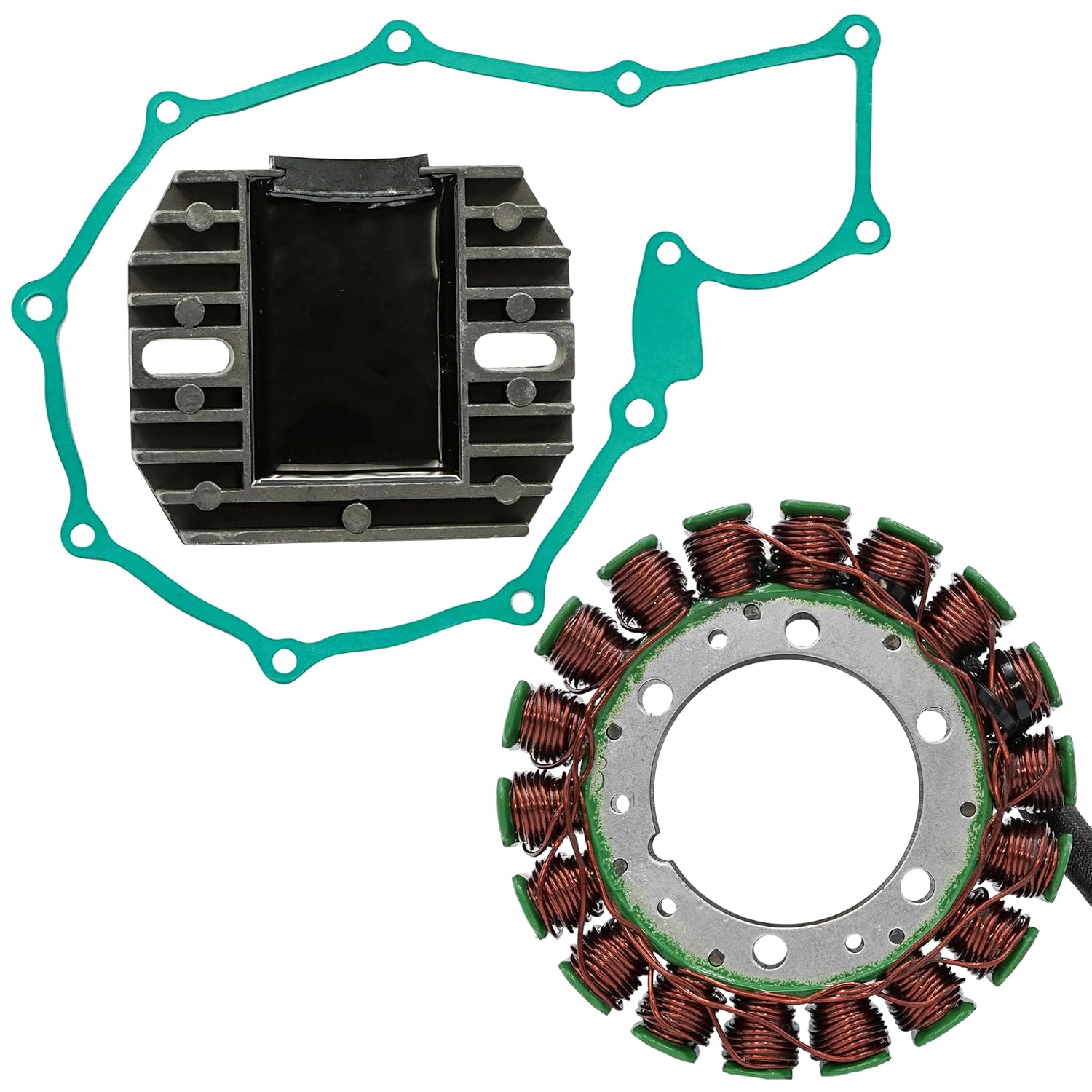 Caltric Stator & Gasket & Regulator Compatible with Honda Vt600Cd Shadow 600 Vlx Deluxe 1993-1998