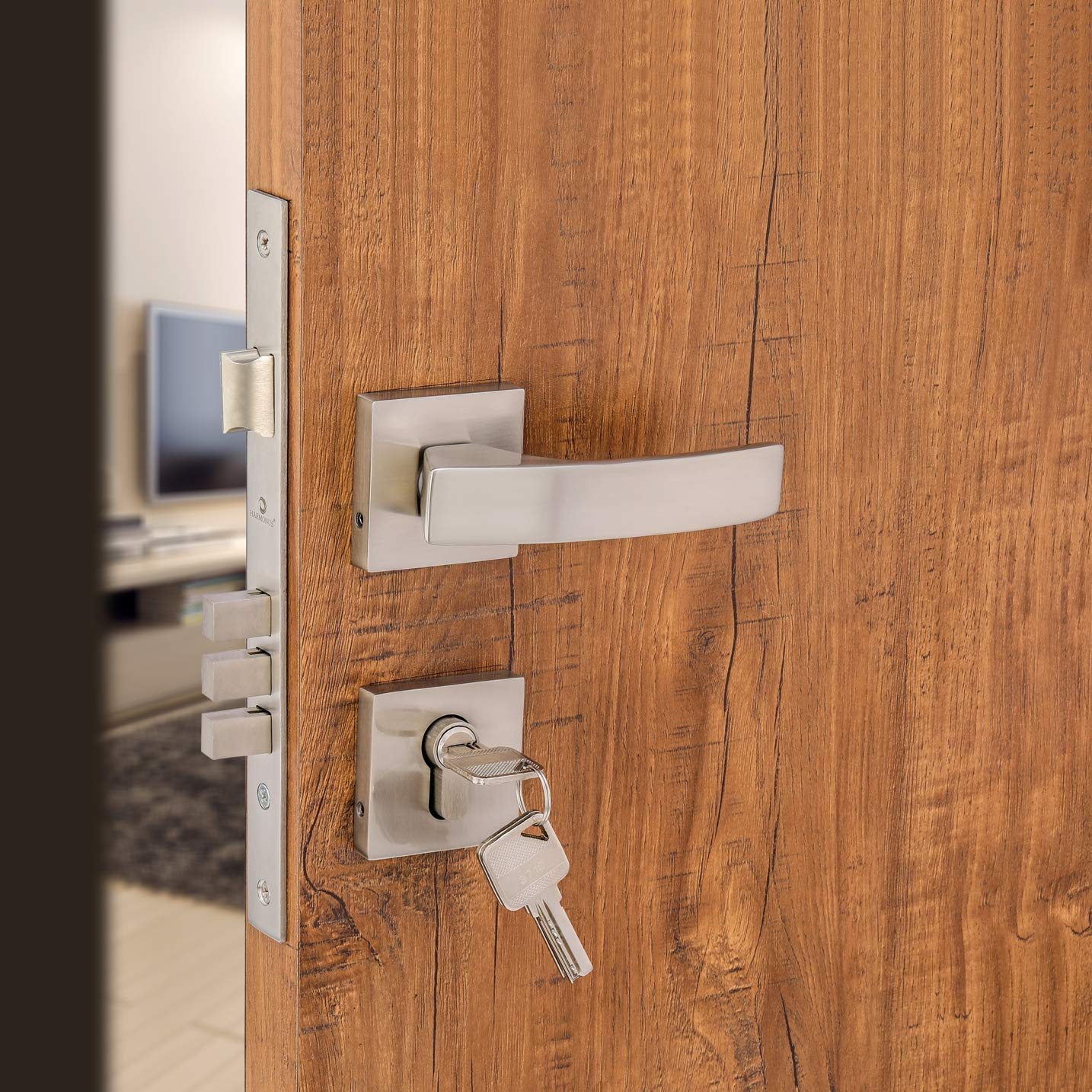 HARMONUS , Rose Mortise Door Handle, Matt Finish (Lock) (B09PVD9HXK) Amazon Price History, Amazon Price Tracker