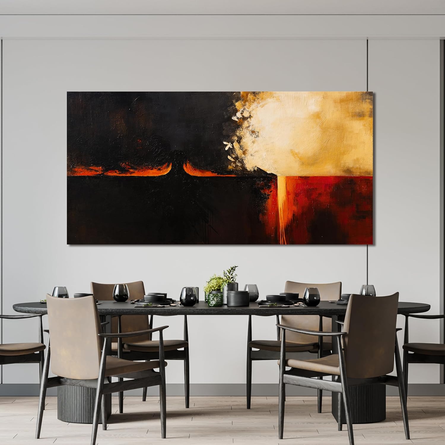 Canvas Wall Art Decor Wall Art Pictures For Living Room Black and White Wall Art Decor Canvas Abstract Art Work Colorful Abstract Wall Art Prints For Bedroom Office Kitchen Home Wall Decor 20 x 40