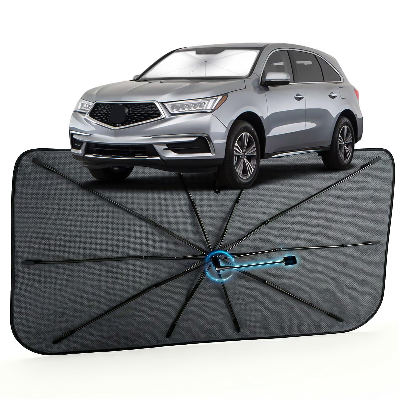 Car Windshield Sun Shade Umbrella for Acura MDX 2014-2020, 1:1 Exact Fit