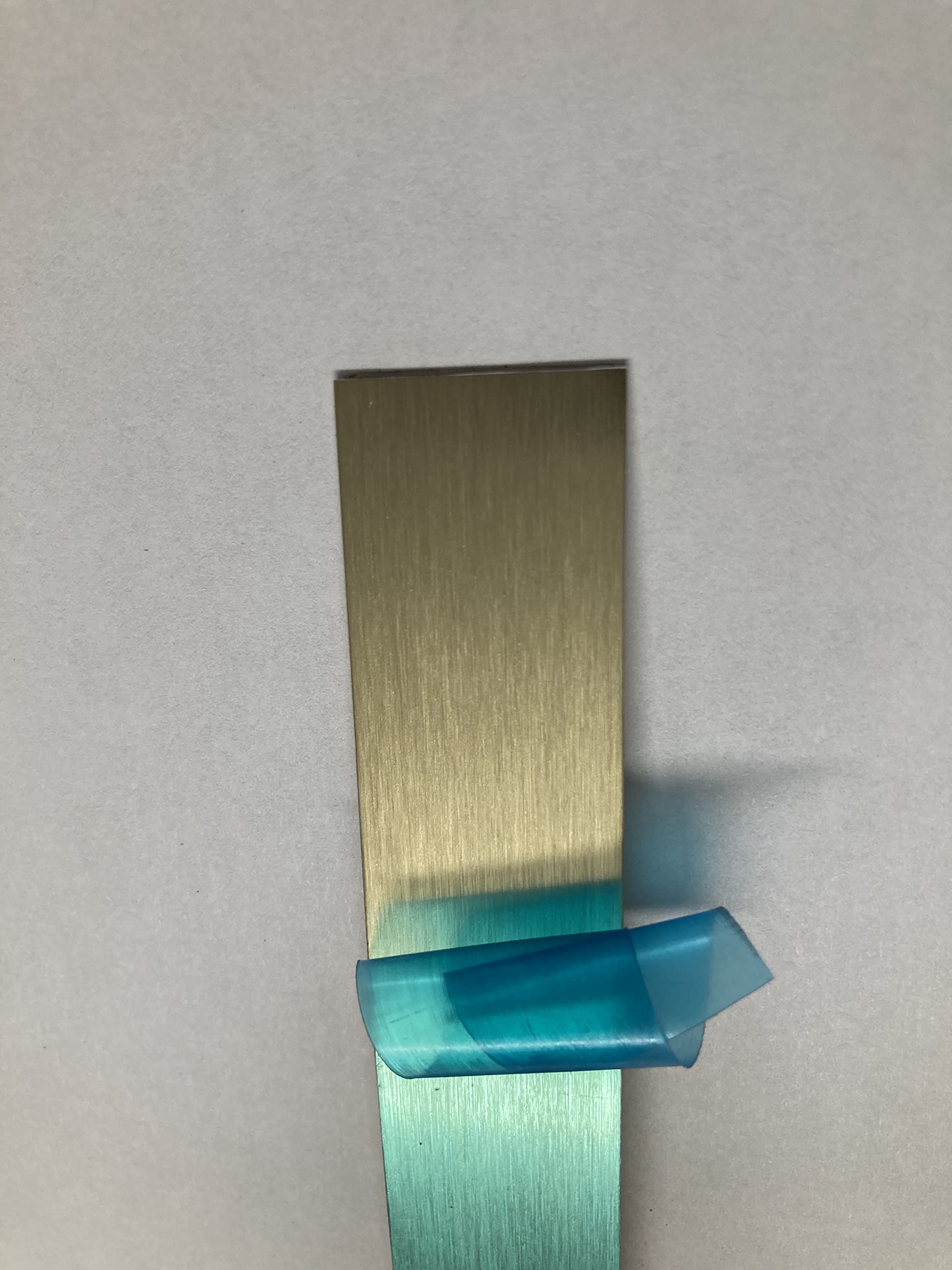 Nastro Metallico Autoadesivo Ottone Spazzolato - 2500x40x0.5mm, Effetto Acciaio Inox - Foto 11