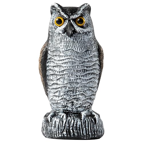OFFO Fake Owls, Plastic Owl Statue to Decorate The Garden,