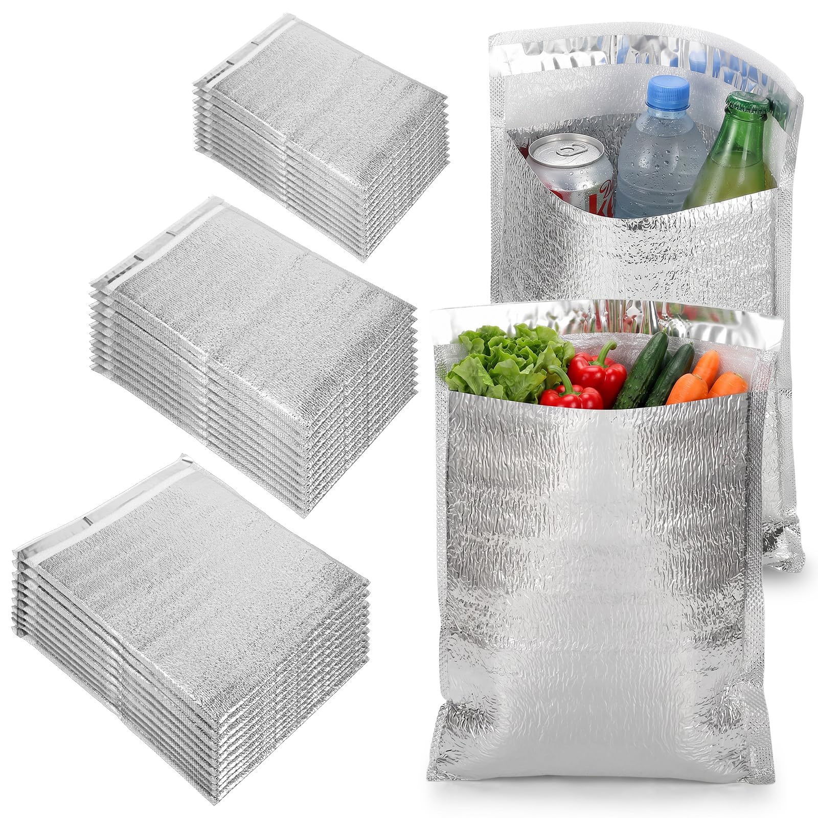 Photo 1 of kuyeyzu 30 Pack Insulated Bags - 2mm Thick, 3 Sizes
