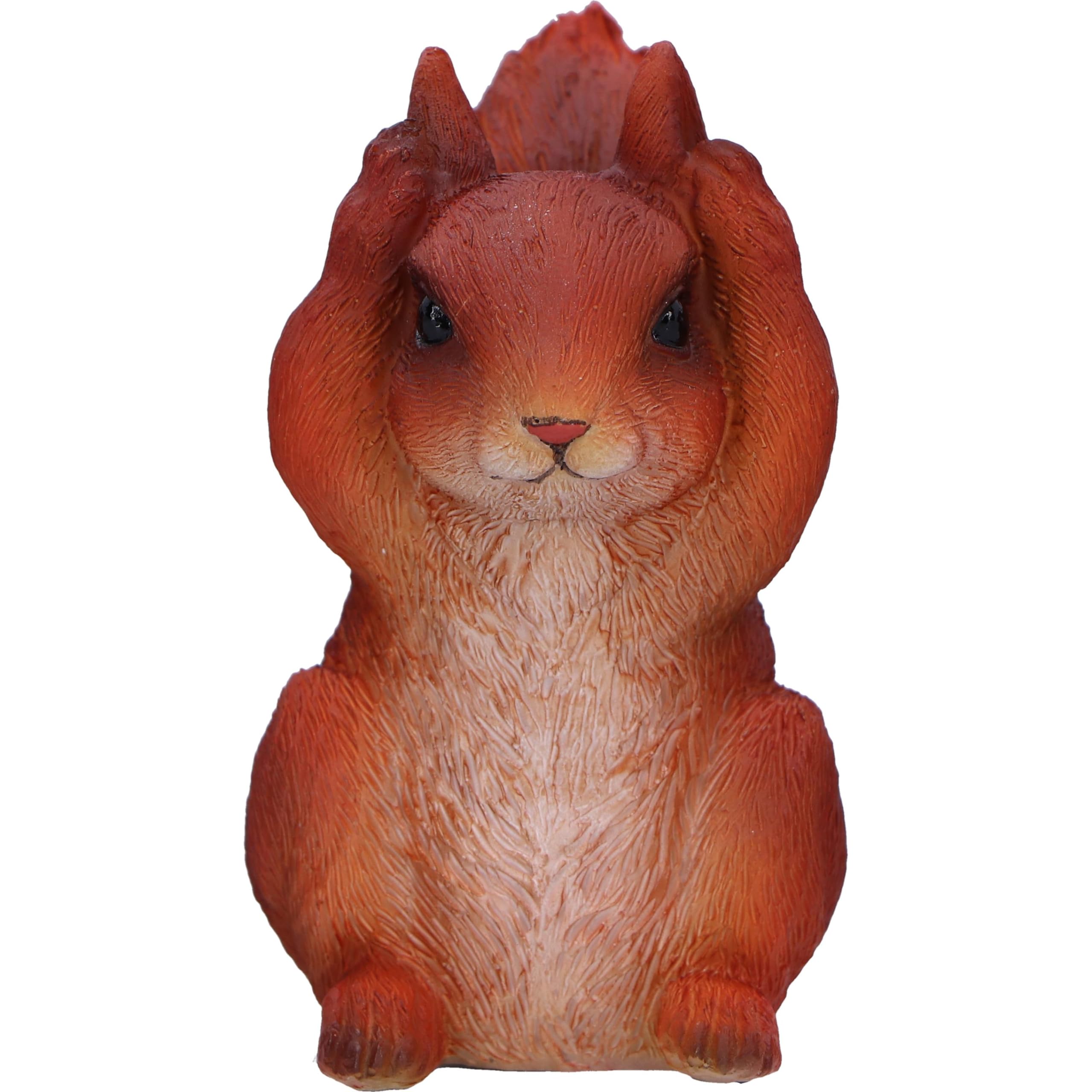 Nemesis Now Three Wise Squirrels 9cm, Resin, Red, Three Wise Red Squirrels, Occult Squirrels Figurine Trio Set, Squirrel Gift - Image 2