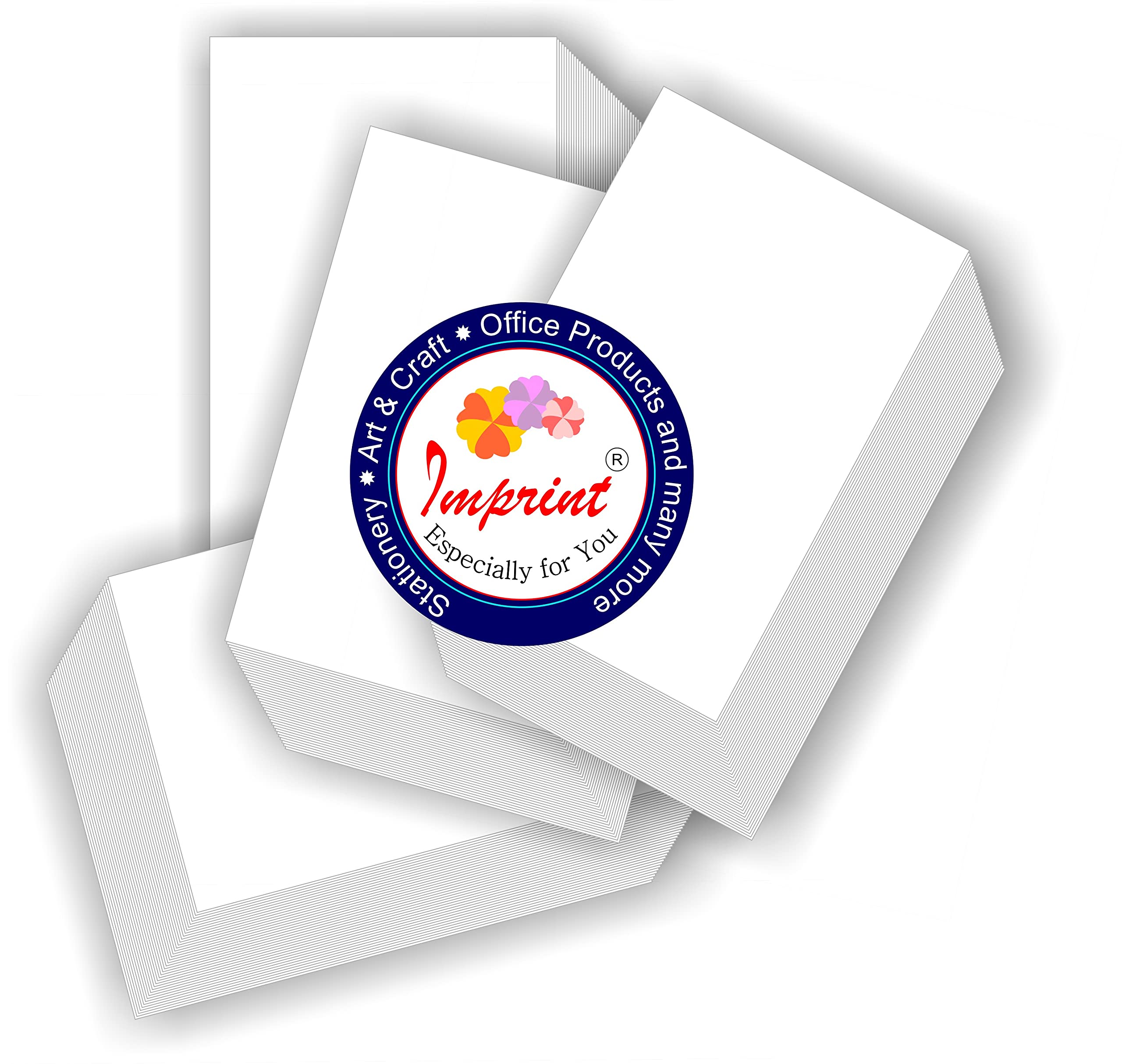 IMPRINT's Blank Index Cards,Flash Cards, 3" x 5", White, 50 Cards 2