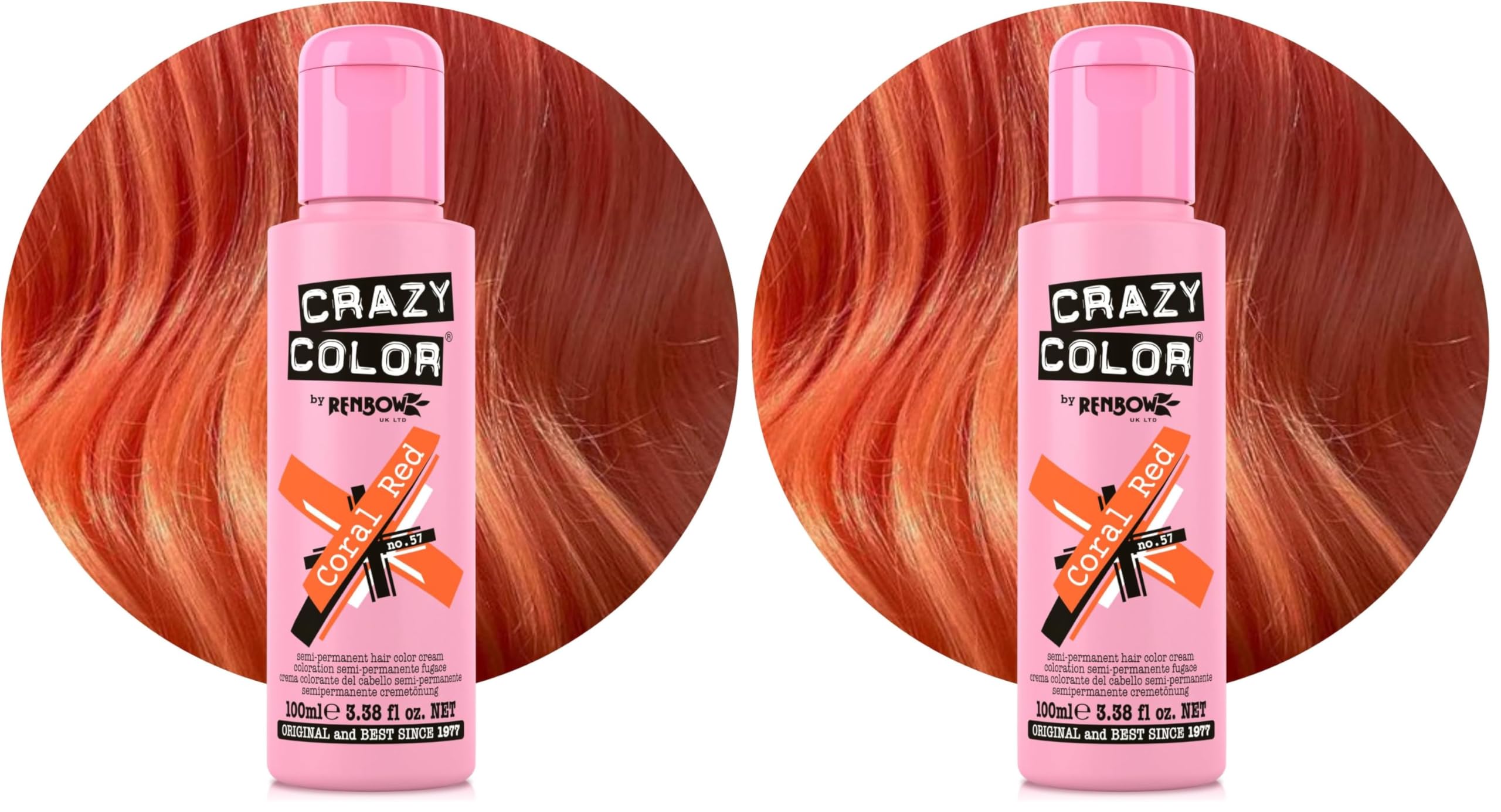 Crazy Color Vibrant Candy Floss Semi-Permanent Hair Dye. Highly Pigmented Pastel Pink Conditioning & Oil Nourishing Vegan Formula | No Bleach or Ammonia | 100ml — view 47