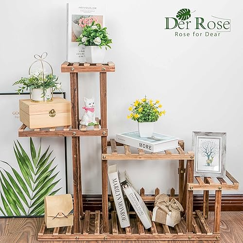 Miniatura 8 de Der Rose Paquete de 2 mini plantas artificiales en maceta y 2 paquetes de plantas falsas para decoración de mesa, escritorio, hogar, baño, oficina
