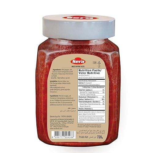 Miniatura 9 de Sera Pasta de pimienta suave de 25.4 onzas (paquete de 6)  Sin azúcar  Sin conservantes artificiales  Añade un sabor único, picante y picante a tus