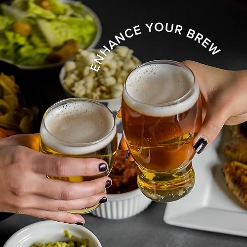 Miniatura 6 de TOSSWARE POP - Juego de 12 vasos de cerveza de plástico transparente de alta calidad reciclables irrompibles y transparentes 12 unidades paquete de 1