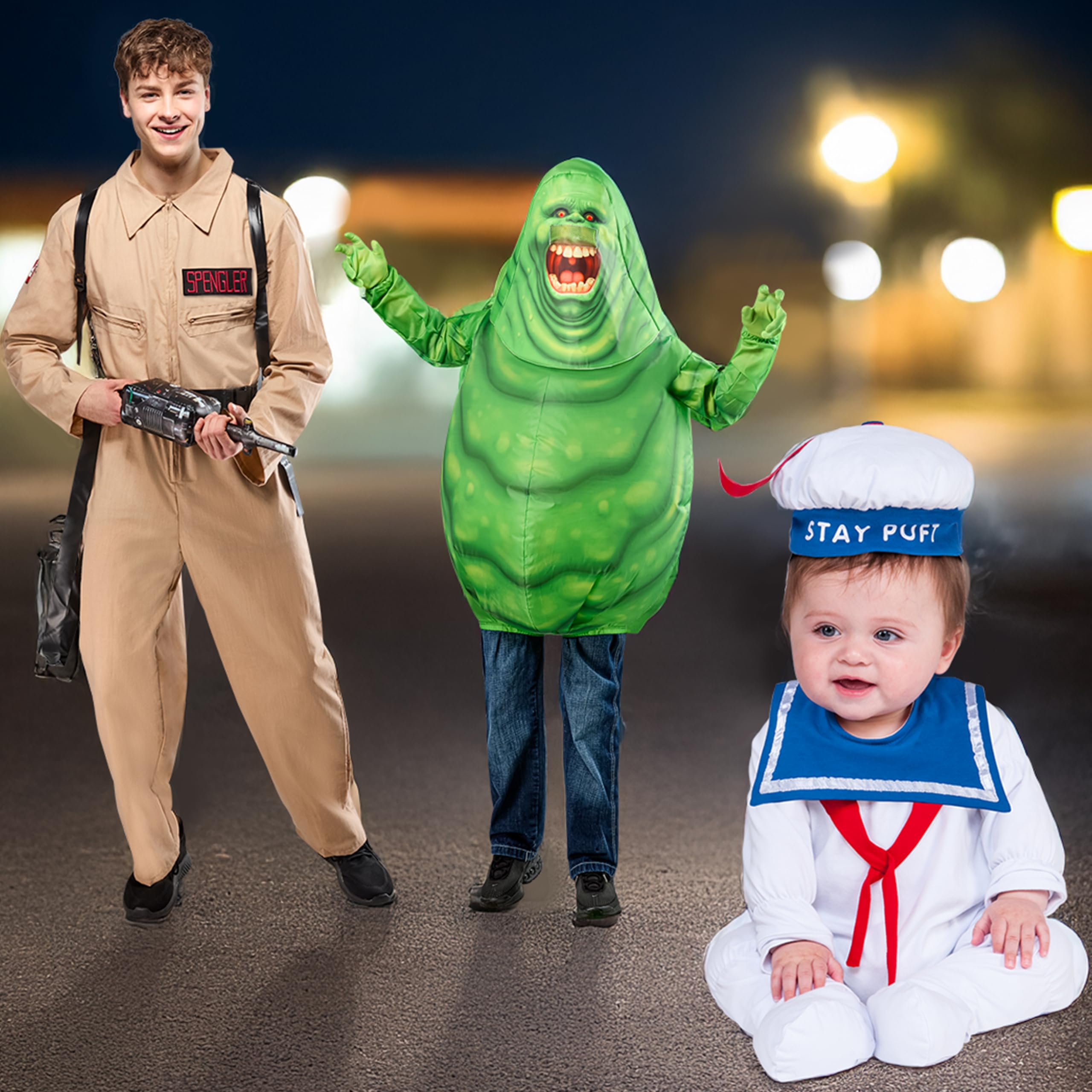 Ghostbusters Stay Puft Marshmallow Man Onesie Costume Size 6-12 Months