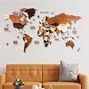 MAPOFX Wood World Map Basic, Medium - 150x80 cm, Wood