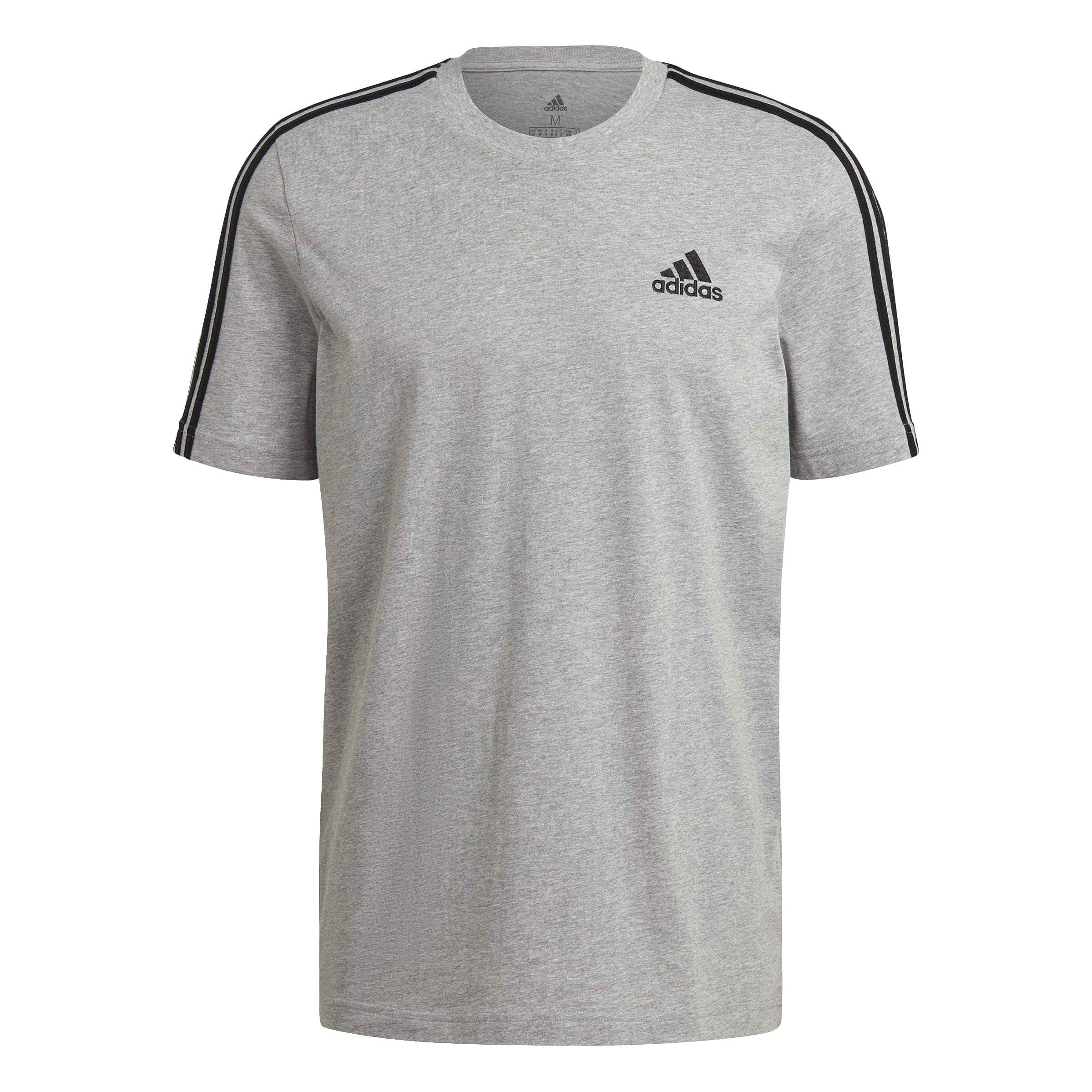 adidas mens Essentials 3-Stripes T-SHIRT