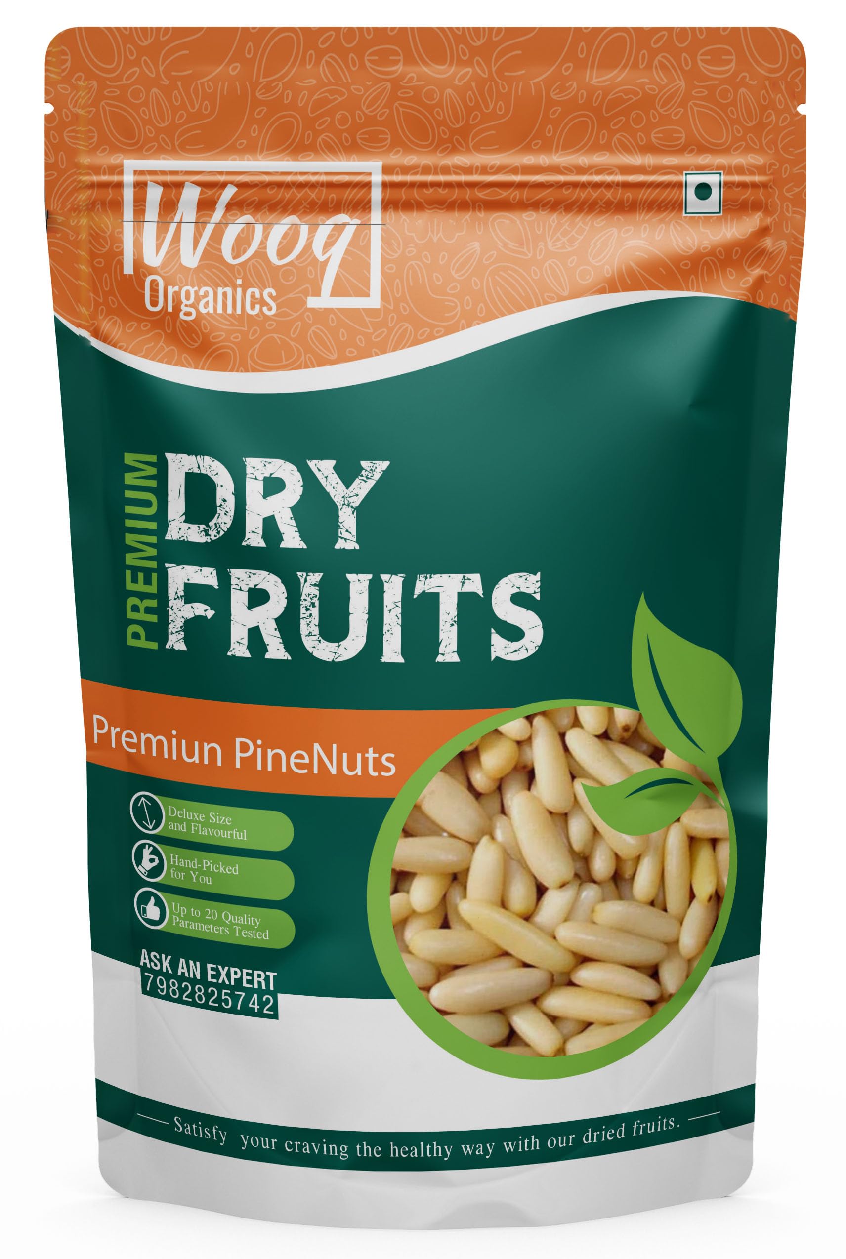 Wooq Organics Premium Pine Nuts Without Shell 100g, Chilgoza big size (B0BN5D1J7Z) Amazon Price History, Amazon Price Tracker