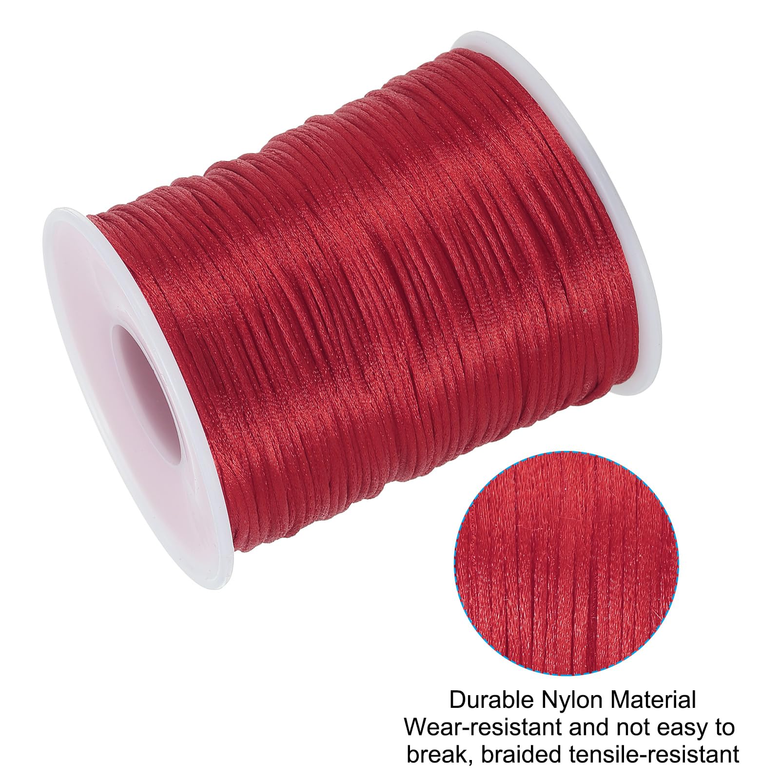 PATIKIL 1.5mm x 109 Yard Nylon Satin Cord - Image 4