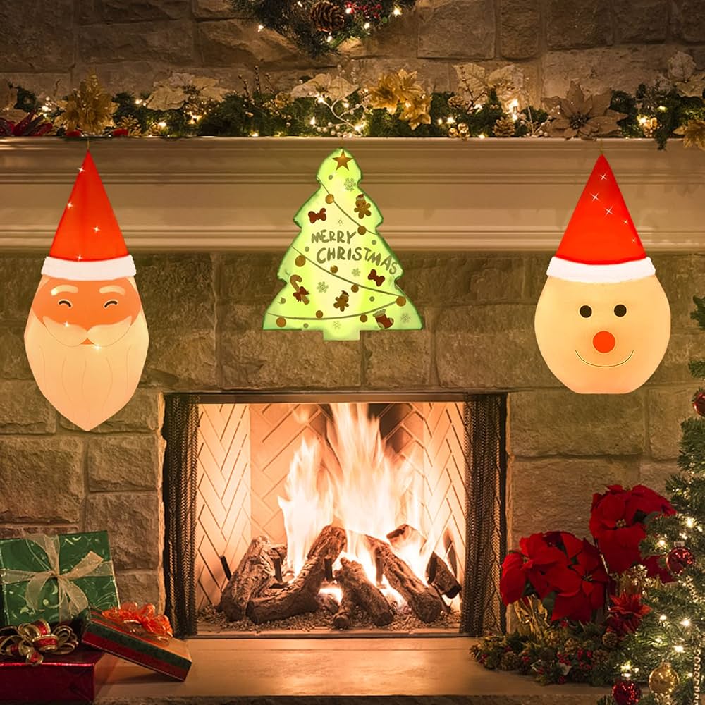 Outdoor lighted hanging christmas decorations Clearance