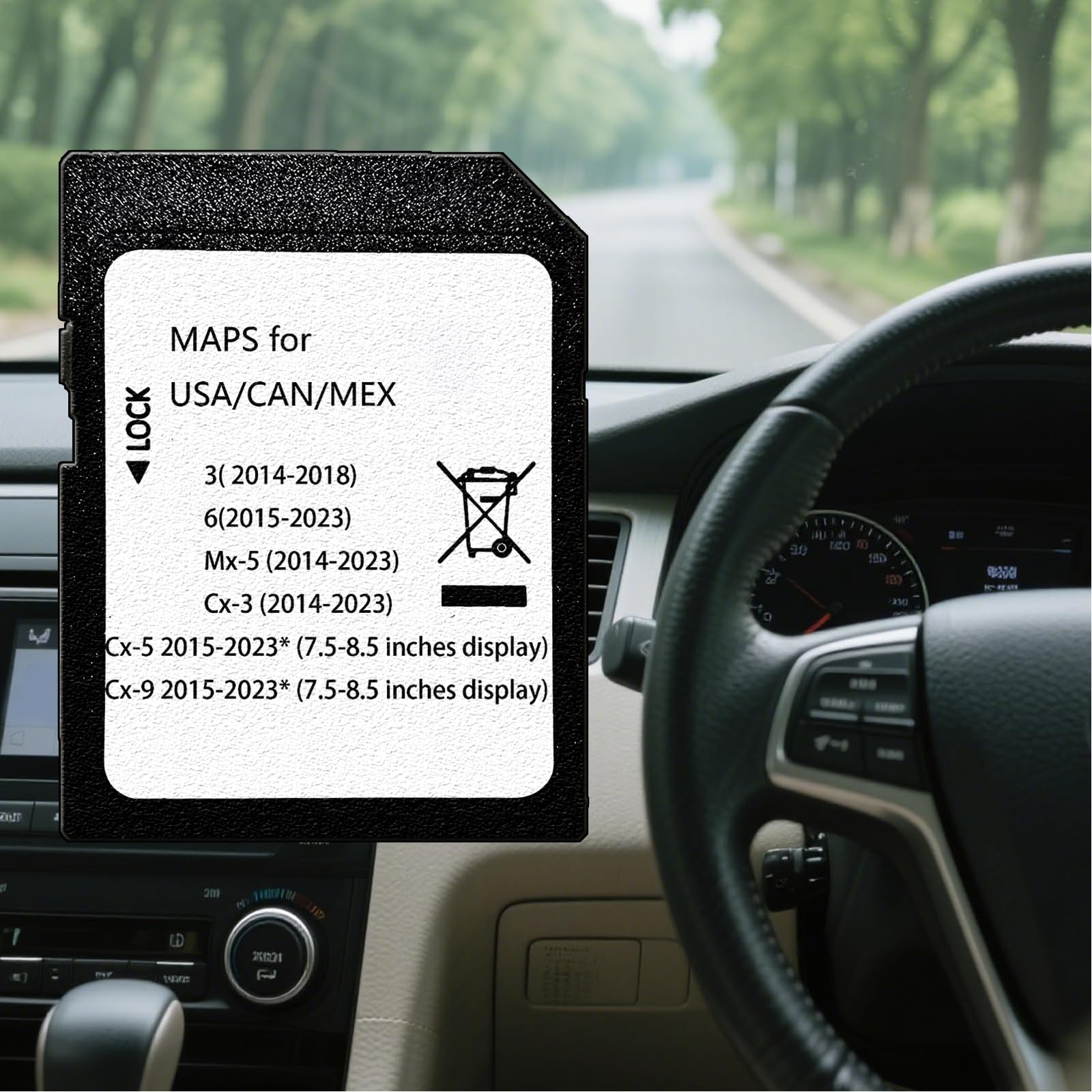 Latest Updated GPS Navigation SD Card BHP166EZ1T for Mazda 3/6/CX