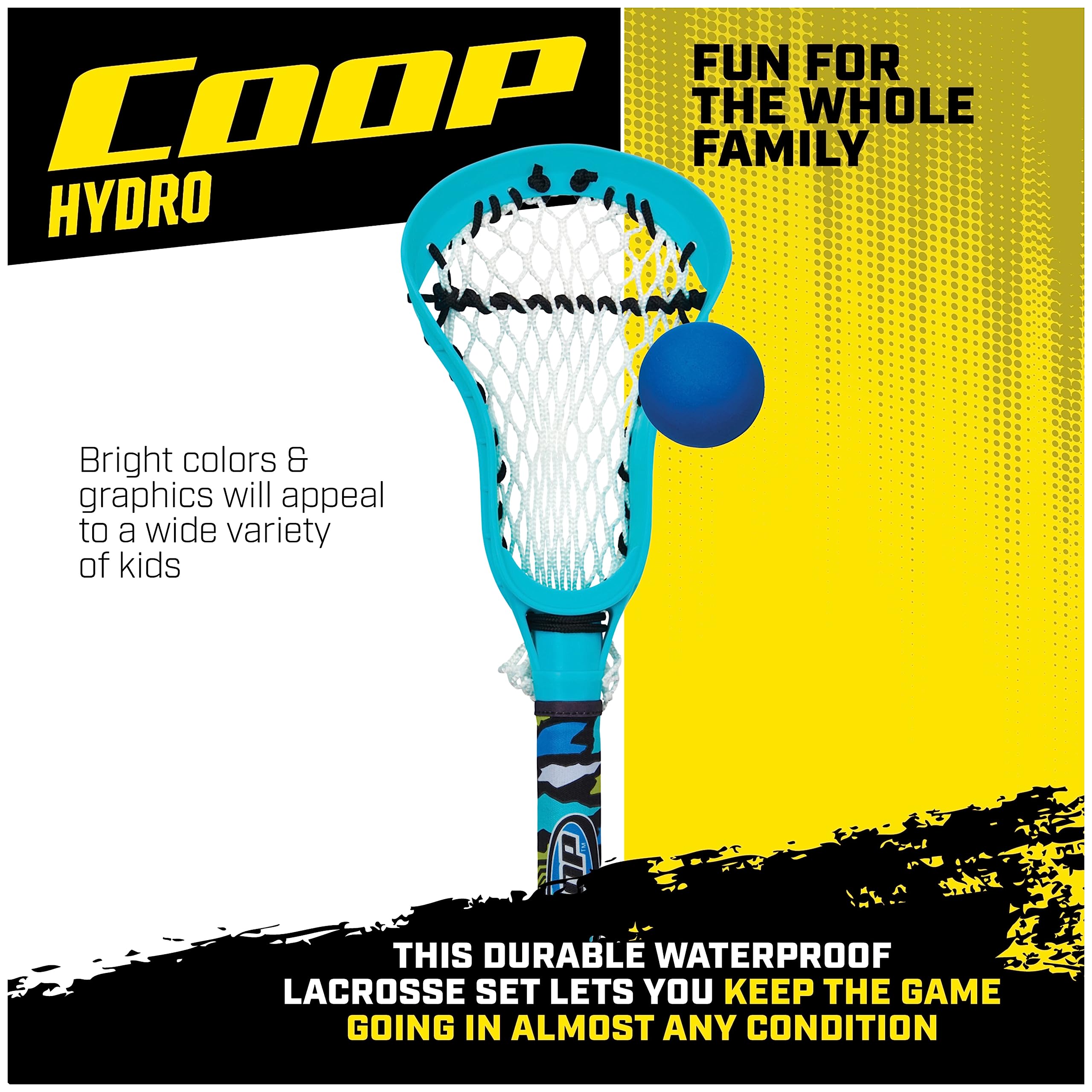 Coop by SwimWays Hydro Lacrosse, Blue, Outdoor Games for Adults & Kids - 5
