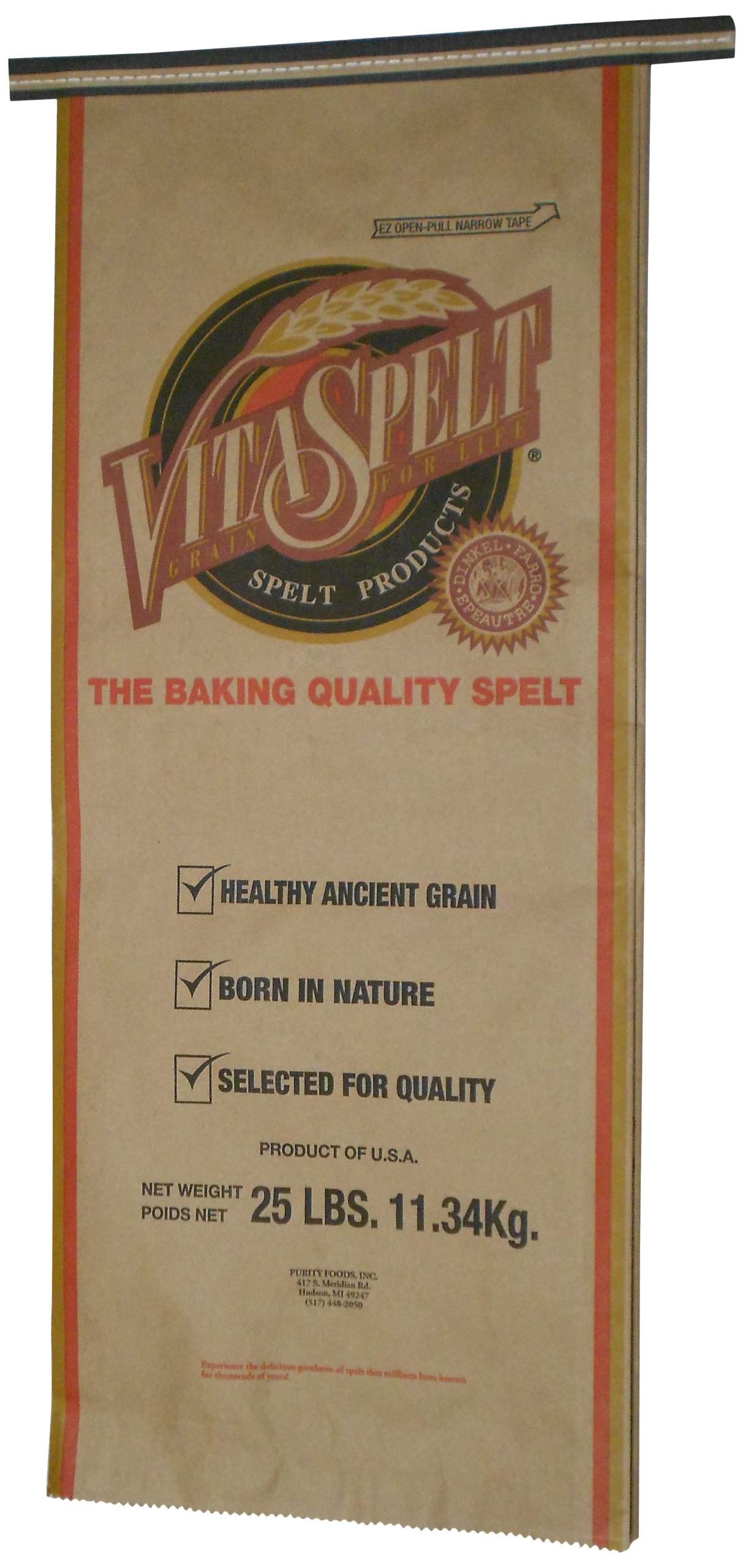 Vitaspelt Spelt Kernel, Organic, 25 Pound