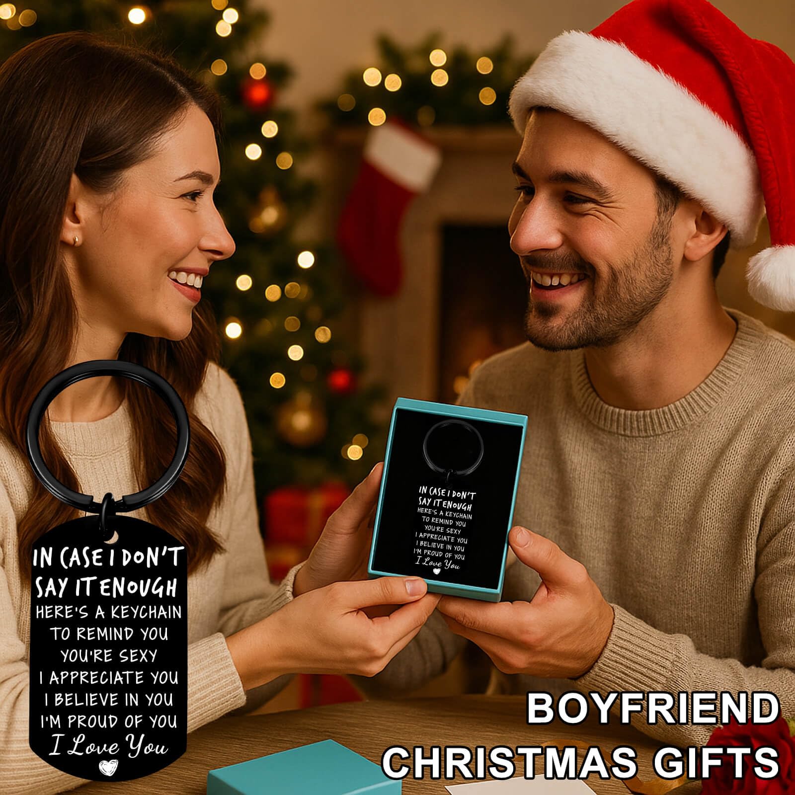 Coolvy Valentines Day Gifts for Him Drive Safe Keychains for Boyfriend Husband Birthday Anniversary Christmas Gifts From Wife