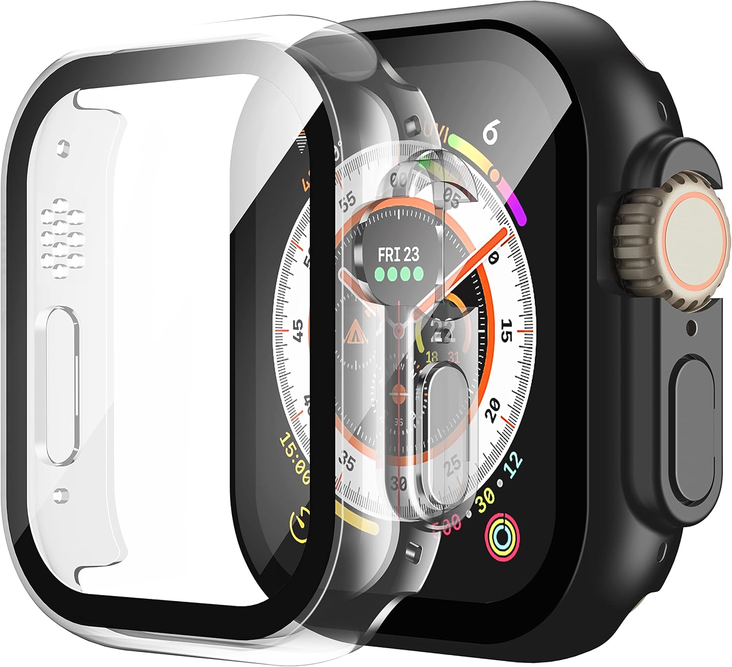 Misxi 2 Pack PC Case Builtin Tempered Glass Screen