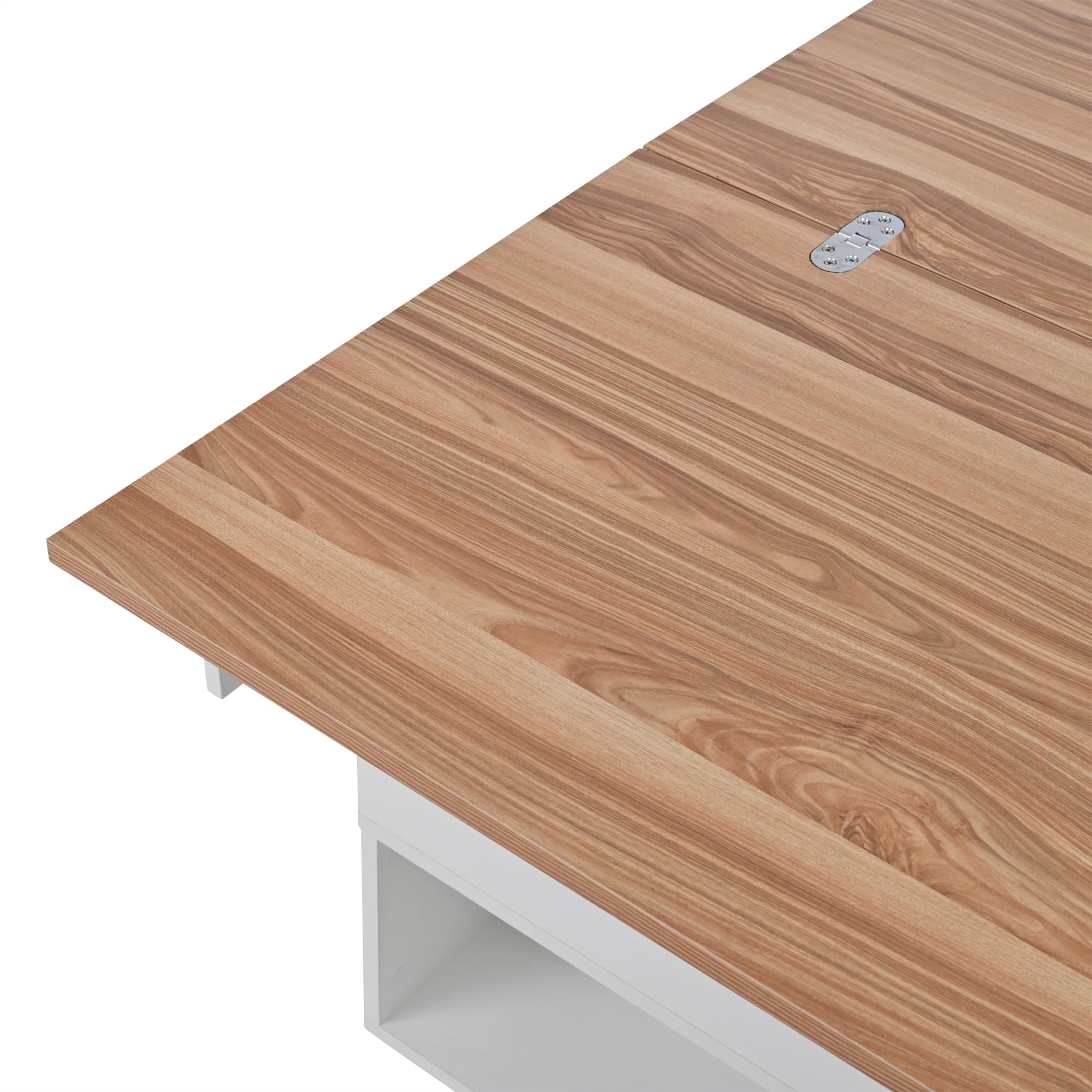 Mesa de centro 100 x 50 x 52 cm con 4 ruedas, mesa de salón multifuncional con 4 cajones, mesa de café elevable, mesa de sofá, mesa auxiliar y mesa de comedor con espacio de almacenamiento, color