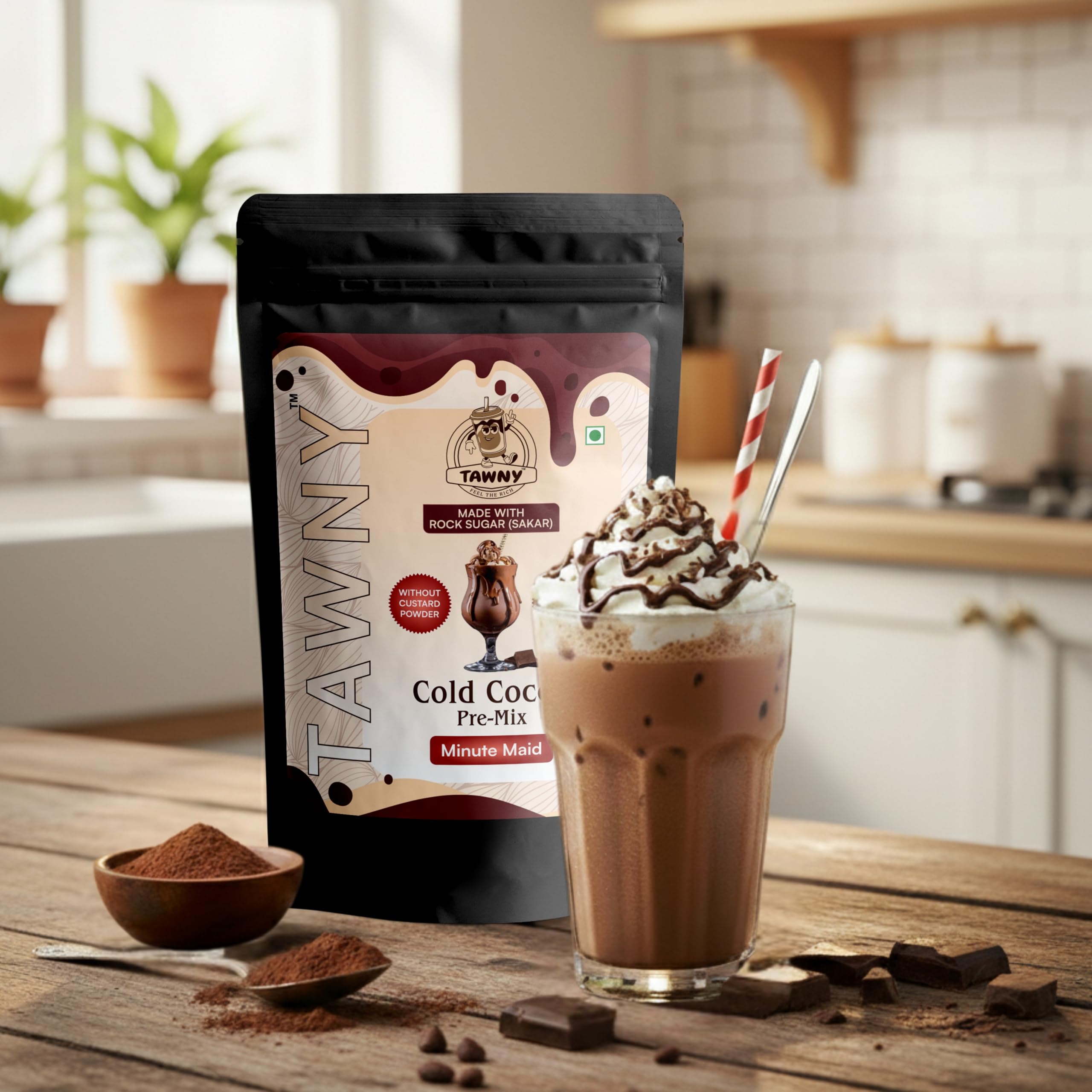 TAWNY Cold Cocoa Pre-Mix | Instant Chocolate Drink Mix for Cold