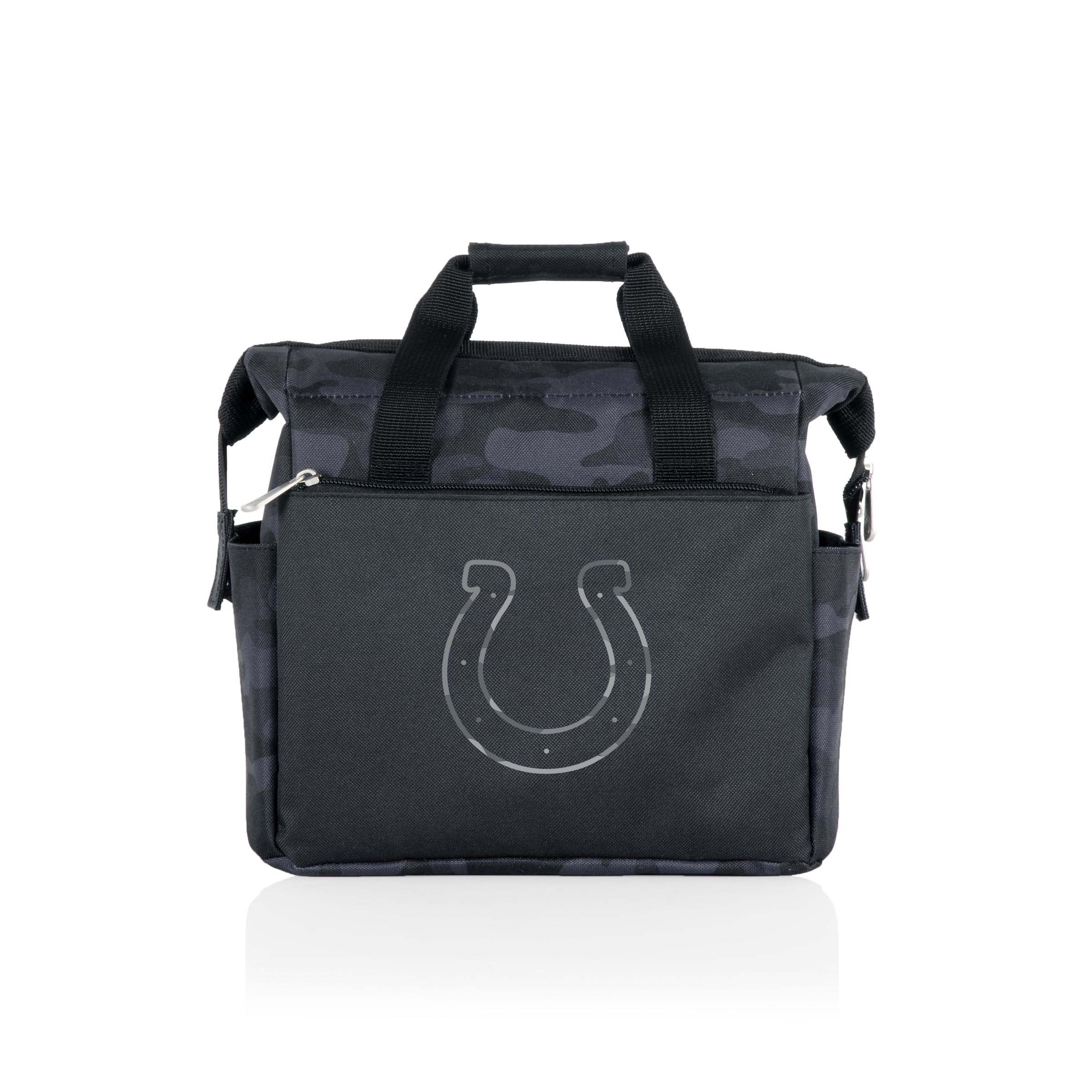 PICNIC TIME NFL Indianapolis Colts On The Go - Lonchera hielera suave, bolsa de almuerzo aislada, camuflaje negro
