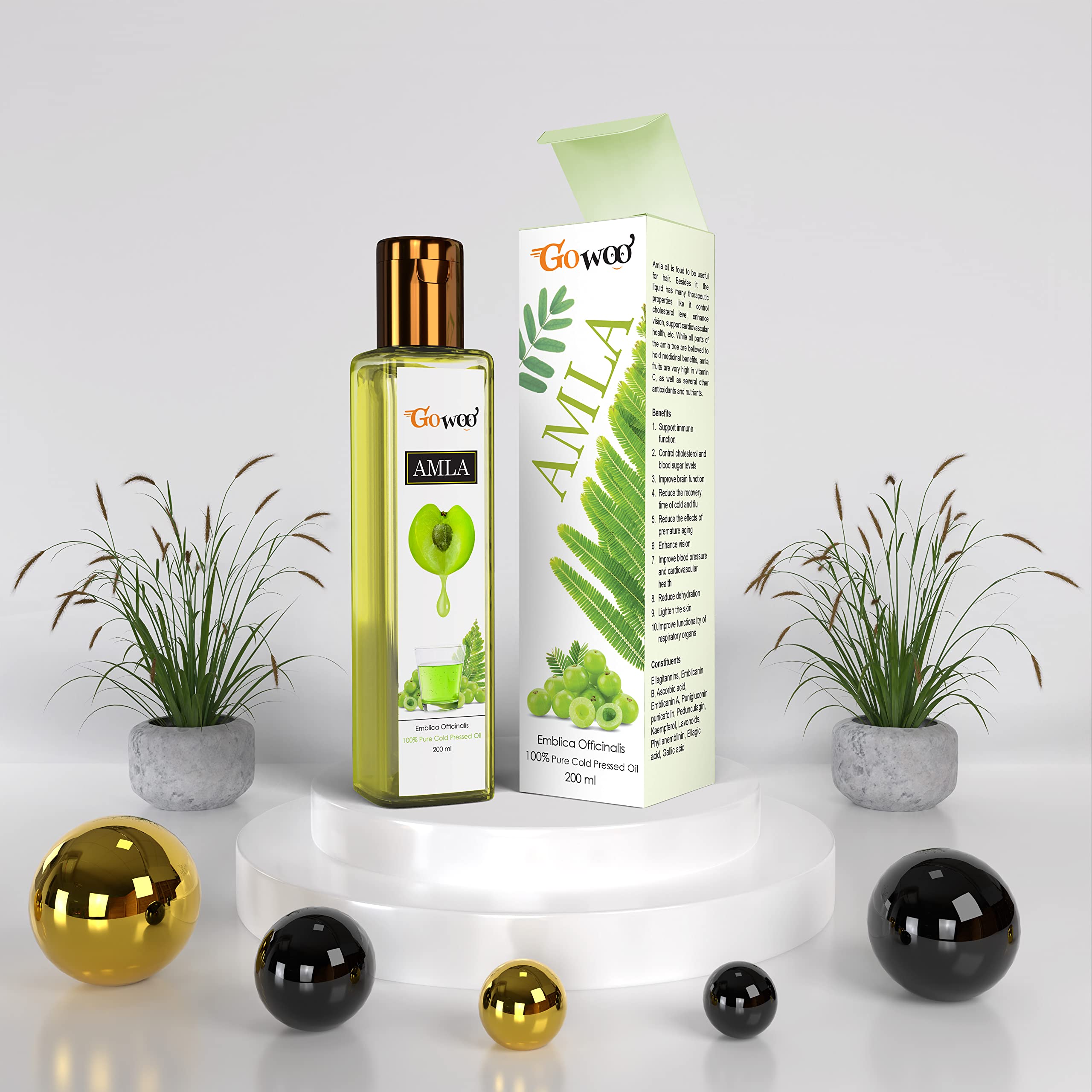 GO WOO100% amla oil for hair 200ML