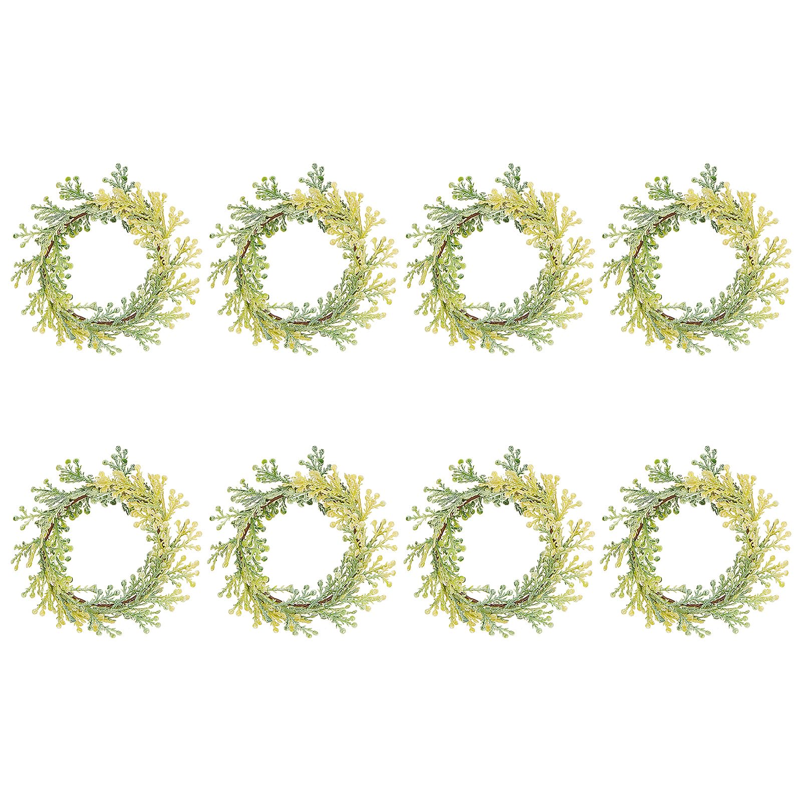 Amazon｜ナプキンリング8個セット、パインブランチナプキンリング