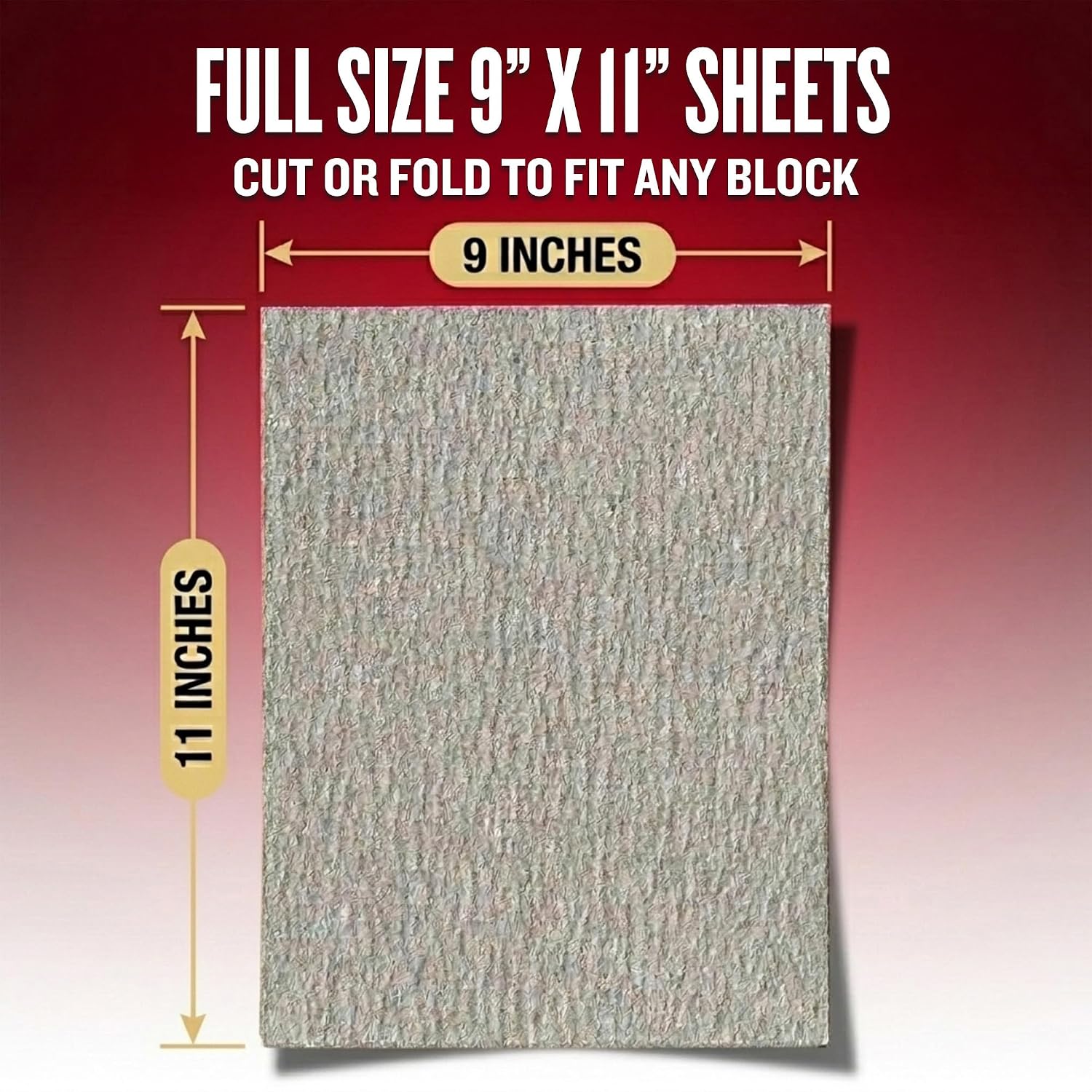 Virginia Abrasives Sandpaper Sheets, Commercial Pro Wet Dry Sanding Sheets for Wood, Metal, Paint & Coatings, Lightweight Durable Backing, Resists Clogging, 220 Grit, Very Fine, 9” x 11”, 20 Pack