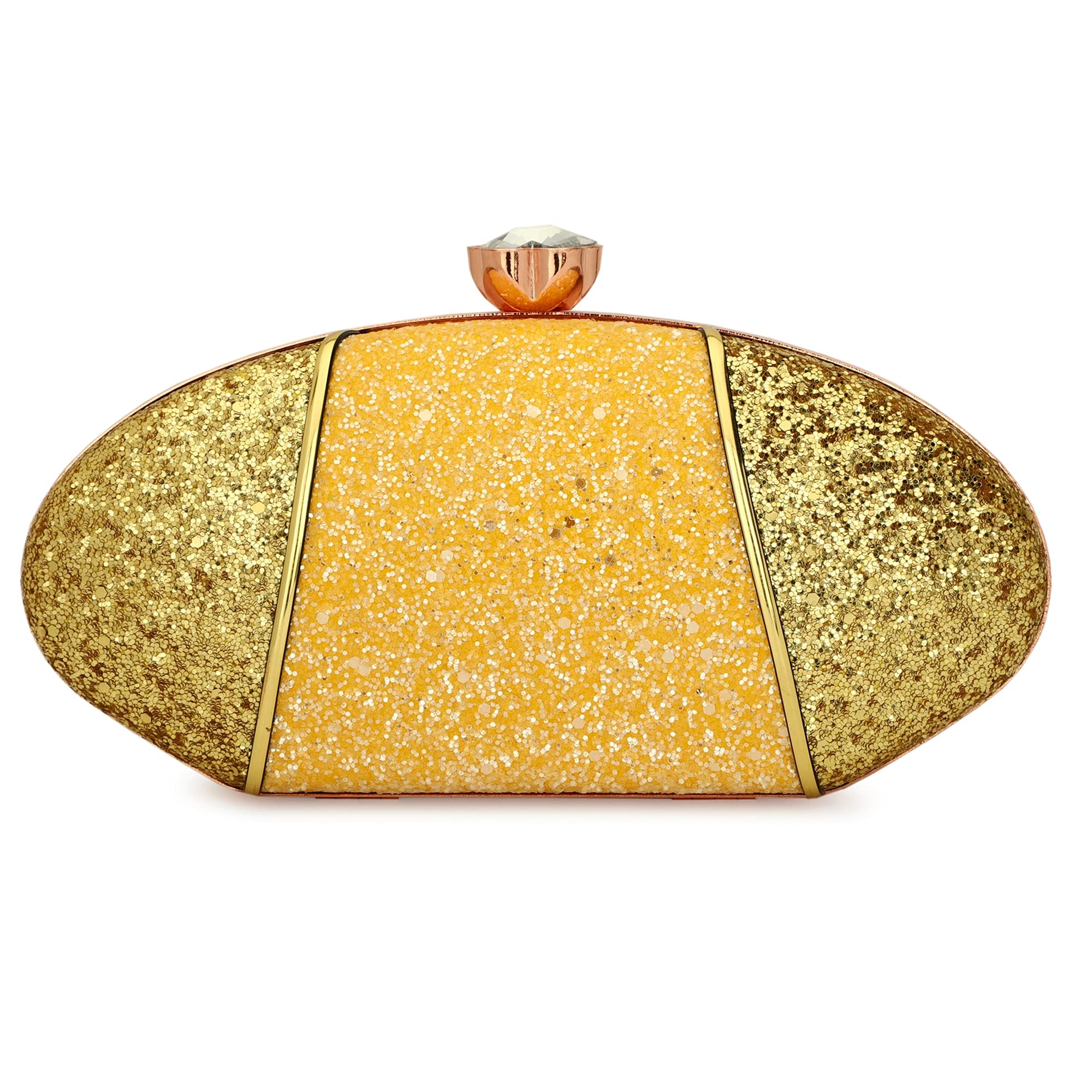 toobacraft TOOBA Handicraft Women’s Glitter Clutch Purse | Sparkling Evening Handbag with Clasp-picture-15