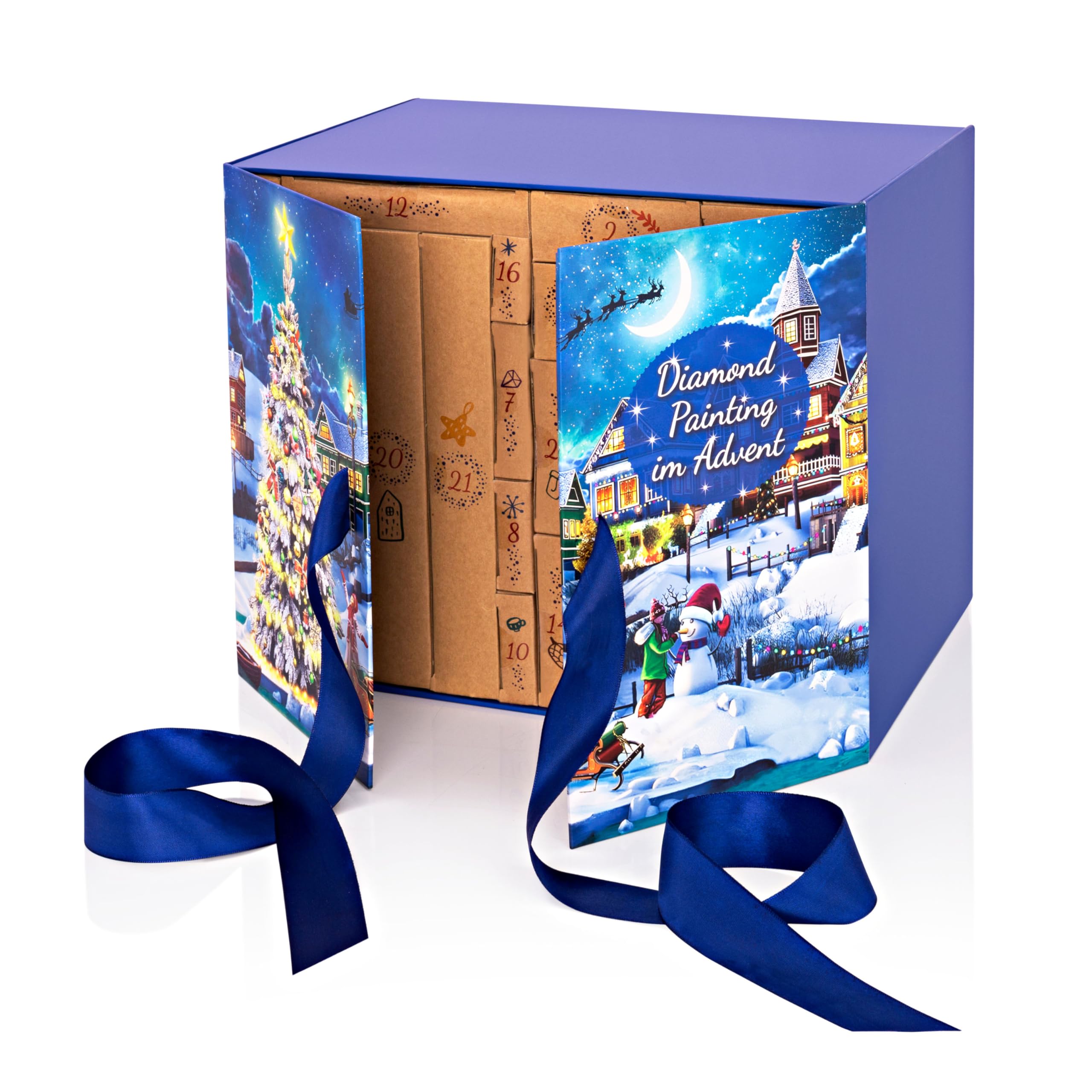 Weltbild Diamond Painting Adventskalender DIY, 69-teilig