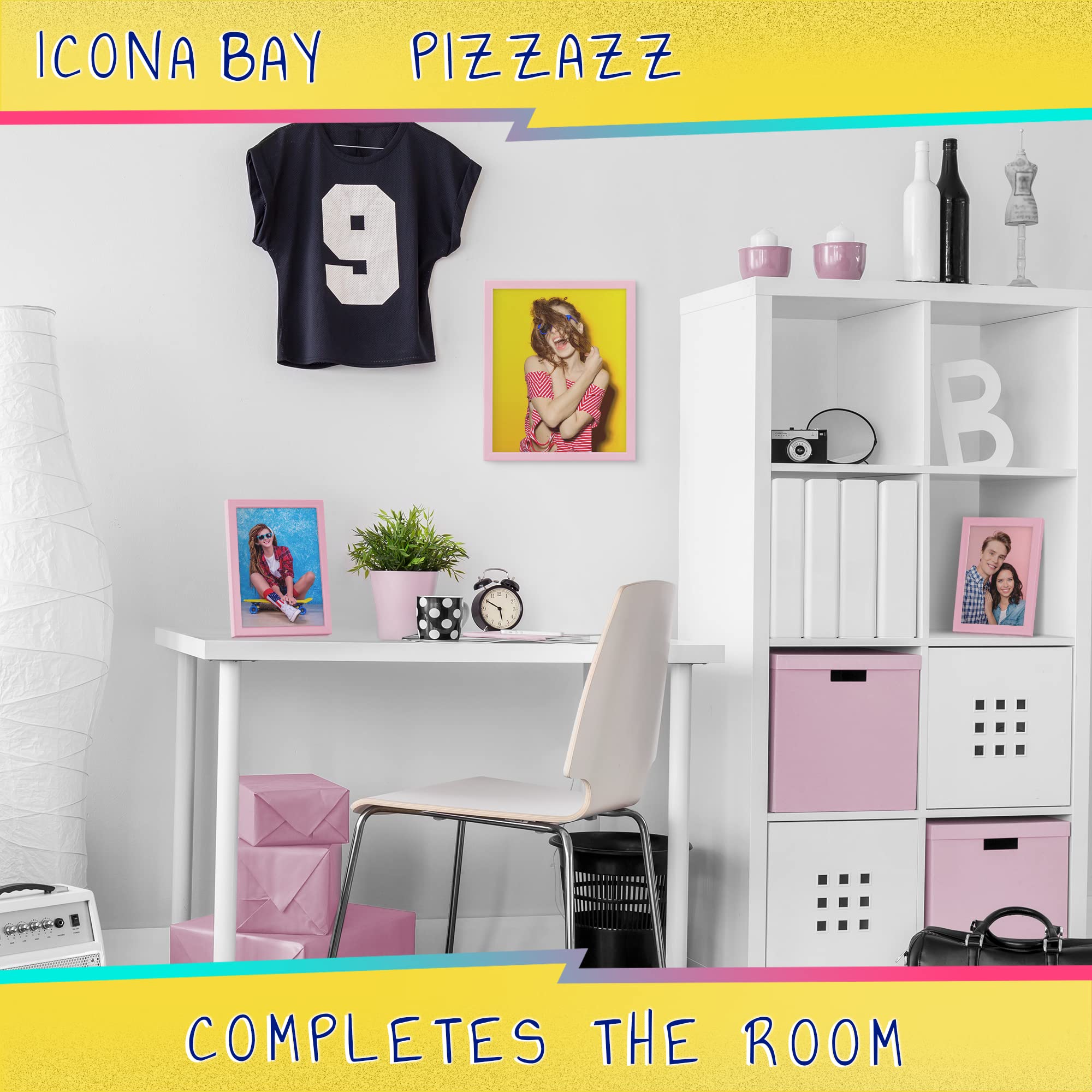 Amazon.com: Icona Bay 4x6 Pastel Pink Picture Frame - Solid Wood