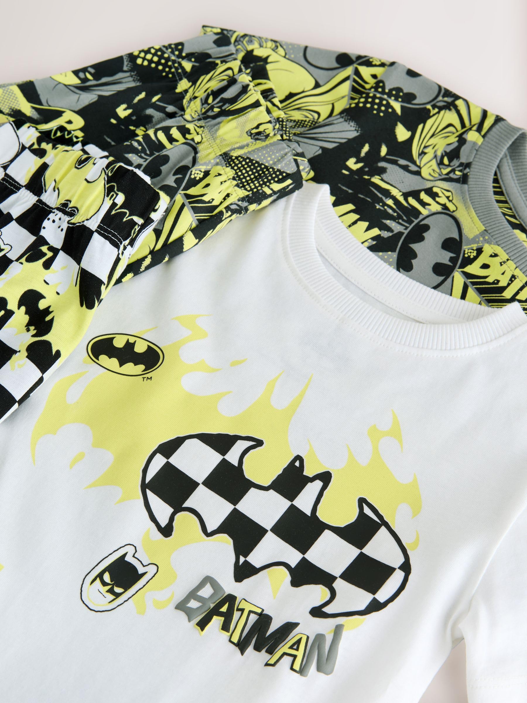 NEXT Jungen 2er-Pack Kurze Schlafanzüge, Batman