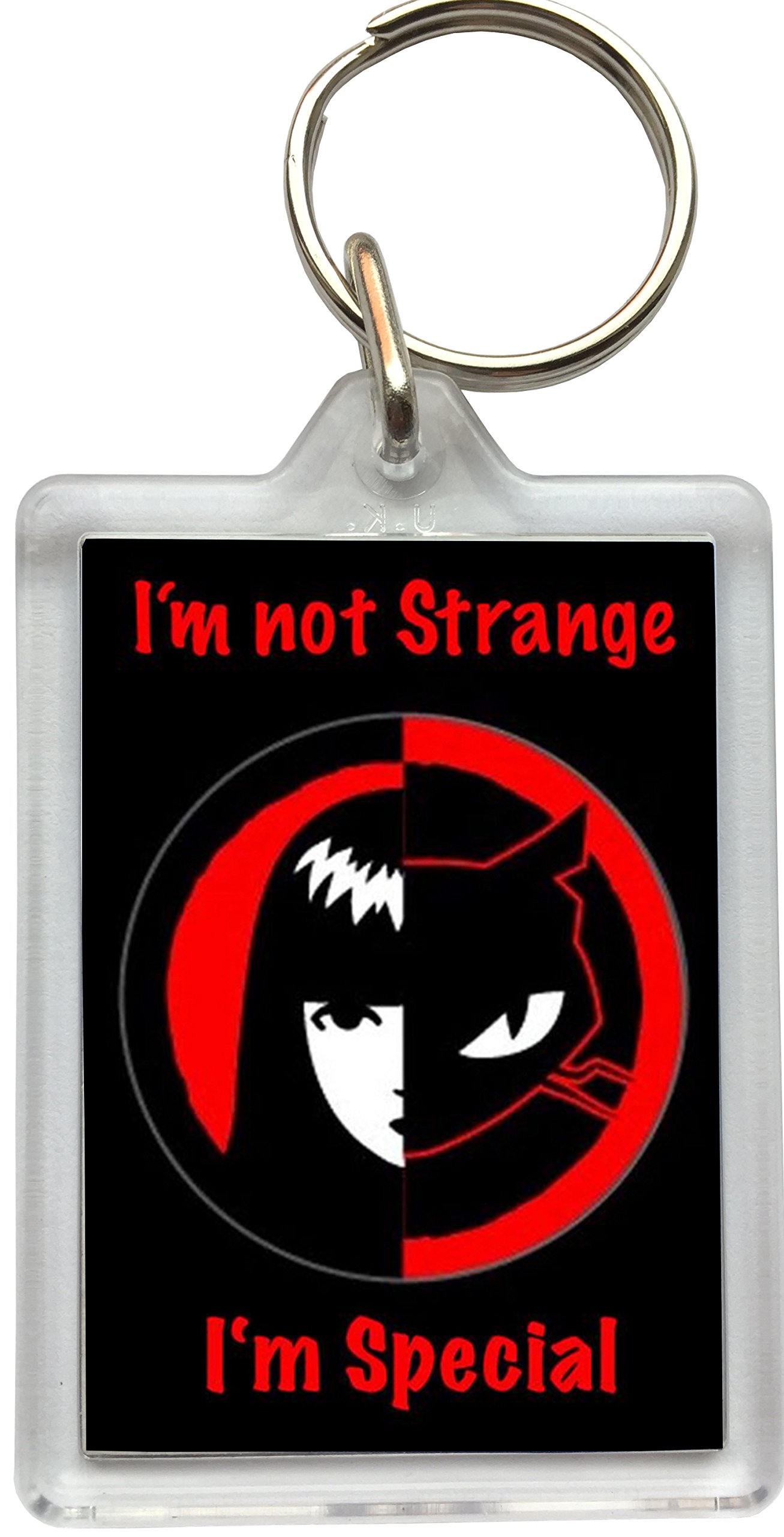 Super Universe Emily the Strange - I'm Not Strange Keyring 4.2 x 6.2cm
