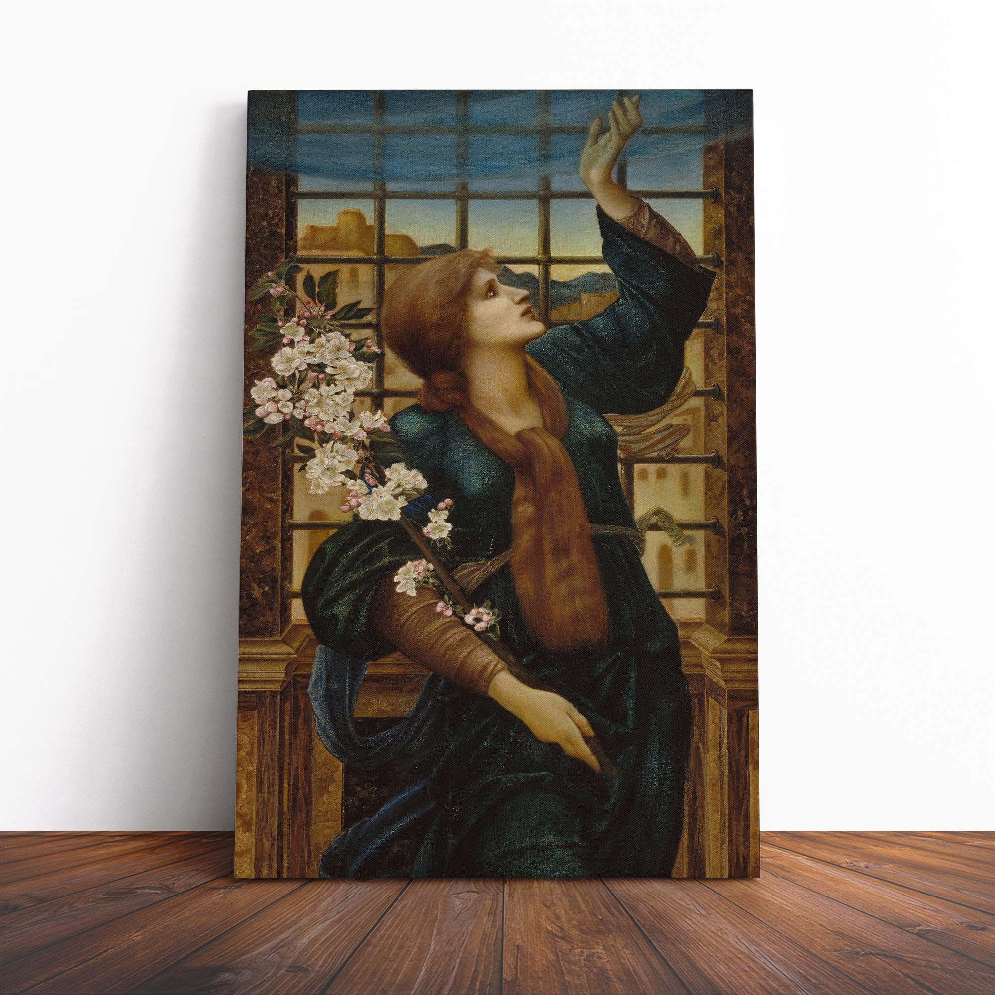 Edward Burne-Jones Hope Canvas Print | Gallery Wrapped 30mm Frame Wall Art | 24x16 inches | Ready to Hang | Modern Picture | Living Room Bedroom Lounge Office