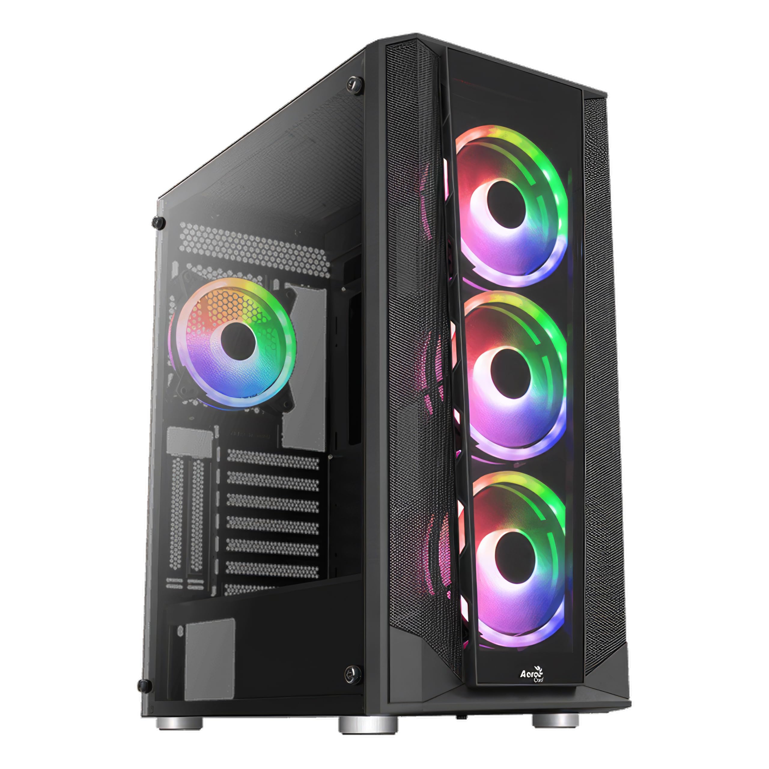 aerocool prism-g-bk-v2 caso pc gaming mid tower rgb con pannelli frontale e laterale in vetro temprato e 4 ventilatori rgb fissa da 4,7 pollici 

(Lunghezza: 77 caratteri)