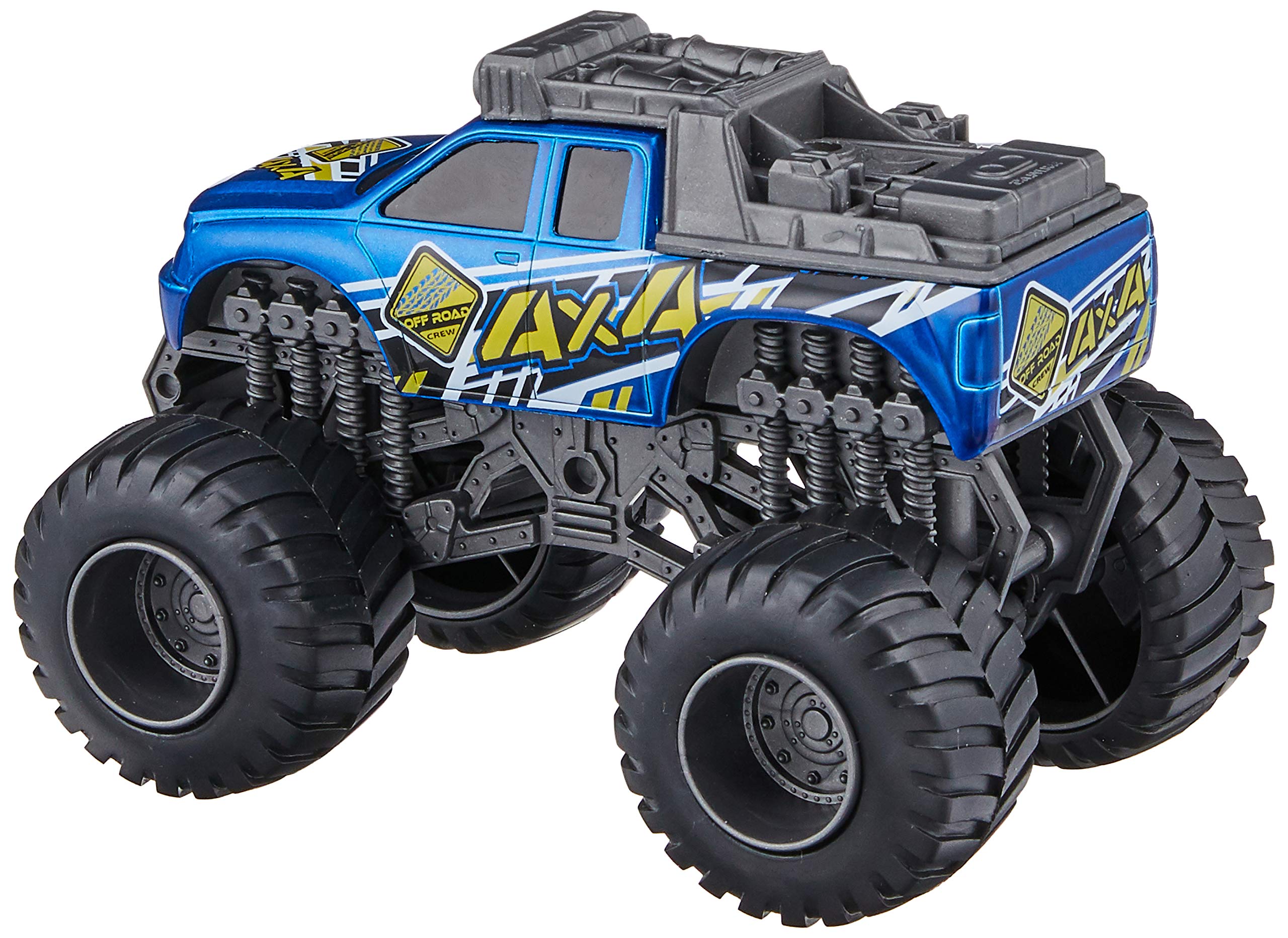 Dickie Toys Monster Truck, SUV Truck Die-cast with Light & Sound, Includes Batteries, 2, Red or Blue, Random Selection, 15cm, 3+ Years