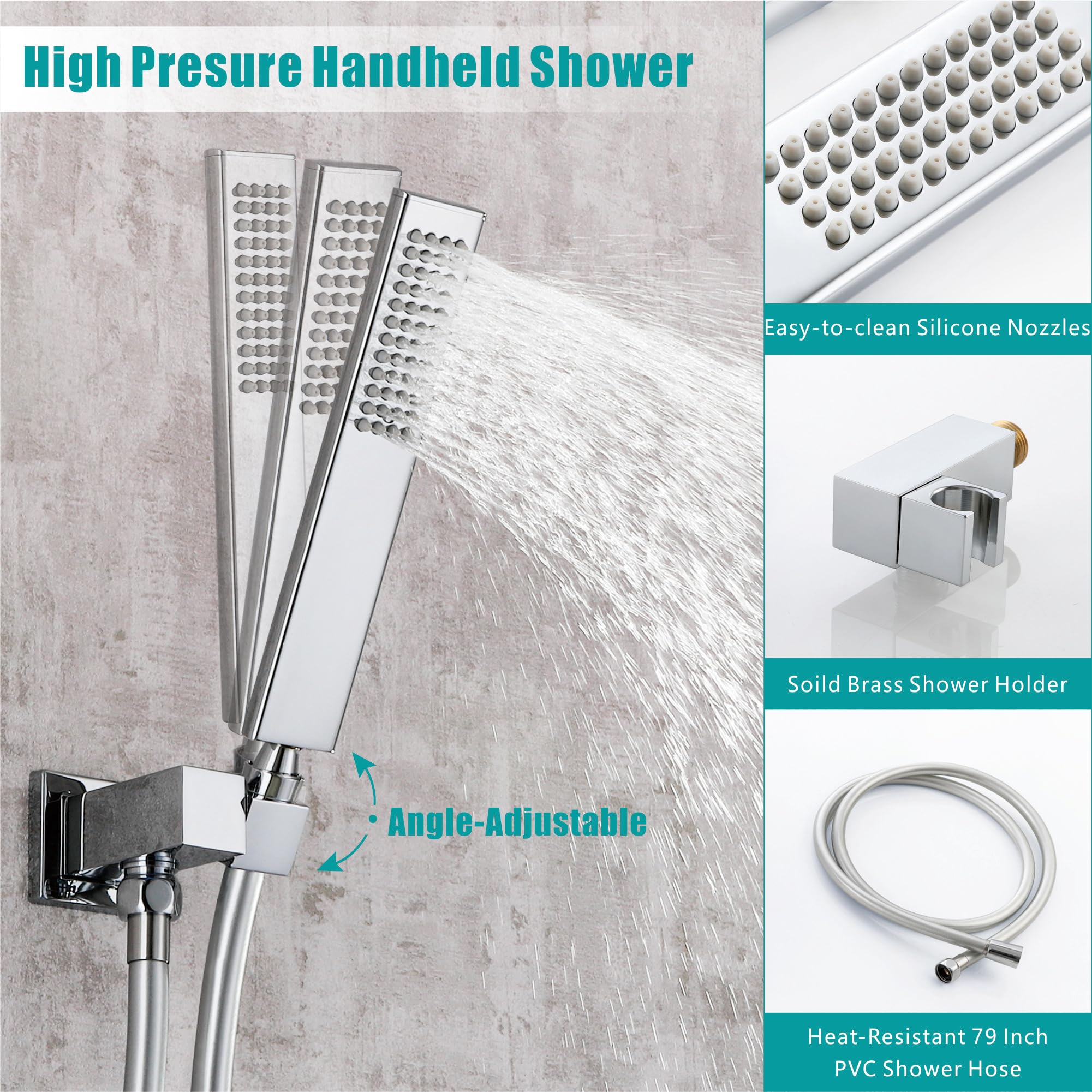 シャワーヘッド 12個セット Amazon.co.jp: Dr Faucet シャワーシステム 天井マウント 12インチ