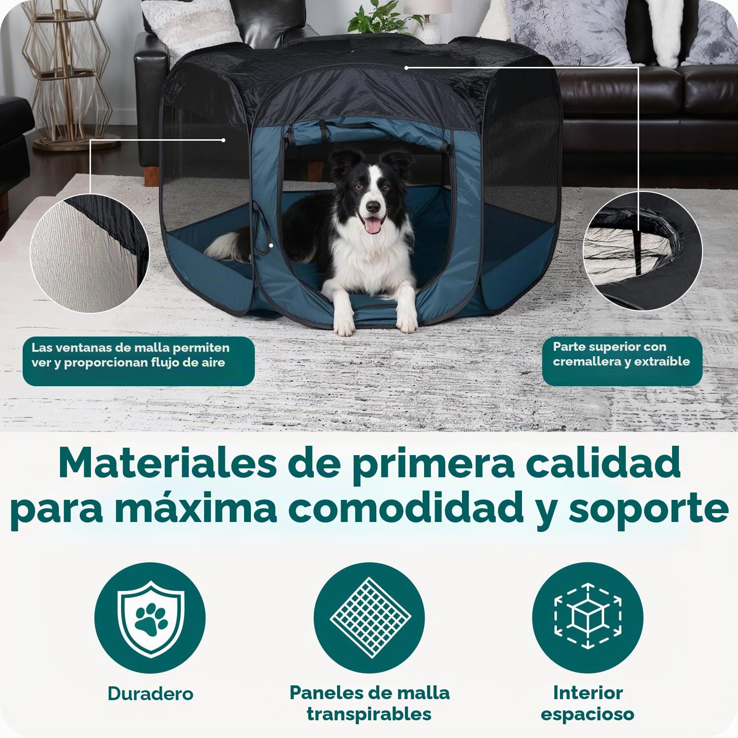 Furhaven Pop Up Playpen Pet Tent Playground - Gray, Extra Large