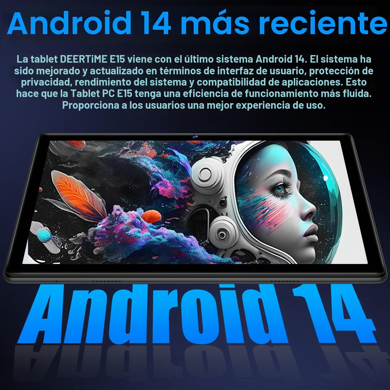 Tablet Android Tablet 10 Pulgadas, 20GB RAM+128GB ROM/TF 1TB, Octa-Core 2.0 GHz, WiFi 6, Bluetooth 5.0, Batería 6000mAh, 5MP+8MP, Widevine L1, GMS, GPS, Tablet con Funda, Ratón & Teclado - Negro
