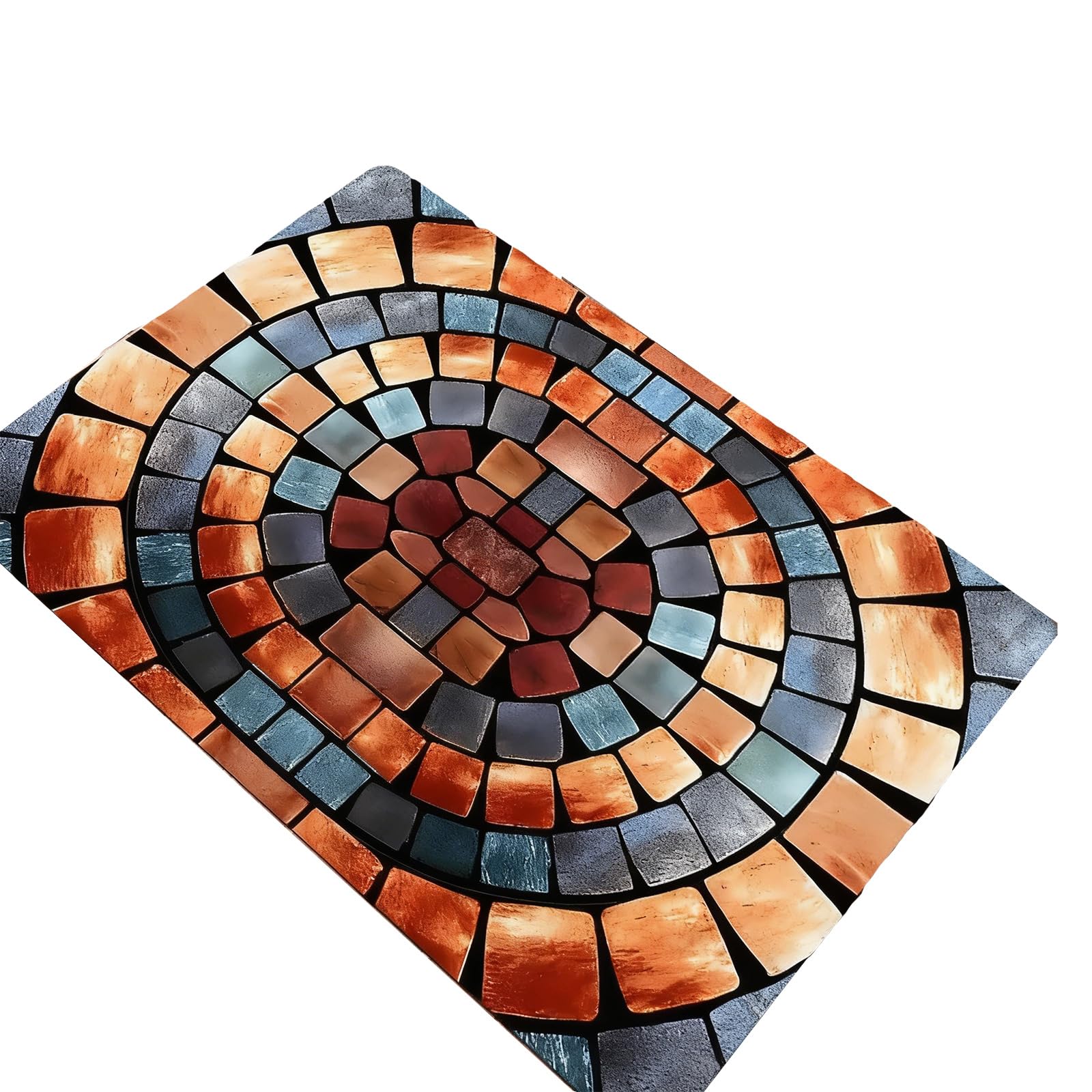 Jazuaiao Modern Absorbent 3D Optical Illusion Rug for Bathrooms and Entryways Quick Dry Indoor Entrance Decors Doormat
