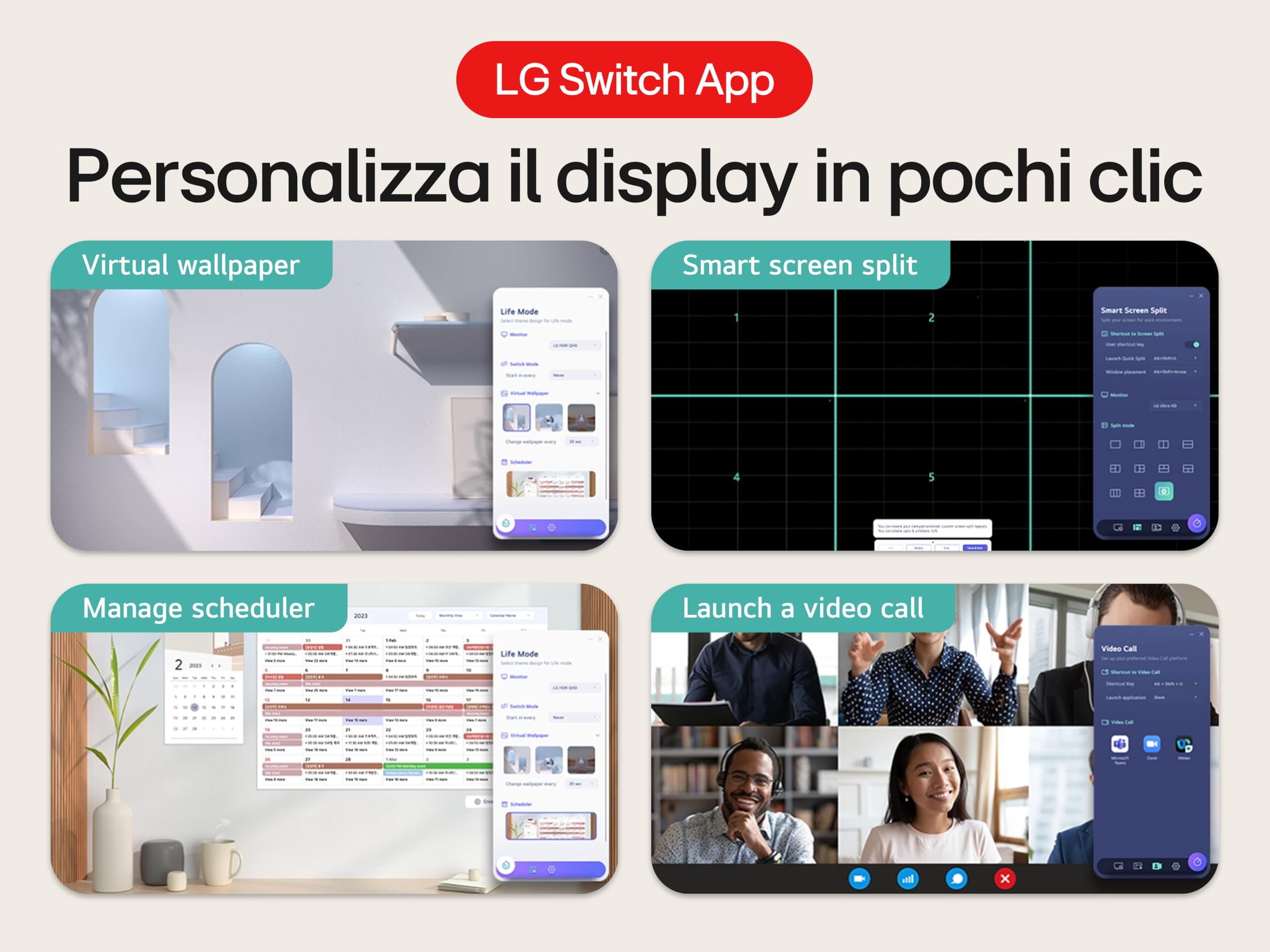 LG 27US500 Monitor 27" 4K, IPS, 3840x2160, HDR 10, DCI-P3 90%, 60Hz, 5ms (GtG), FreeSync, HDMI 2.0, DisplayPort, Uscite Cuffie, Reader Mode, Flicker Safe, Bianco